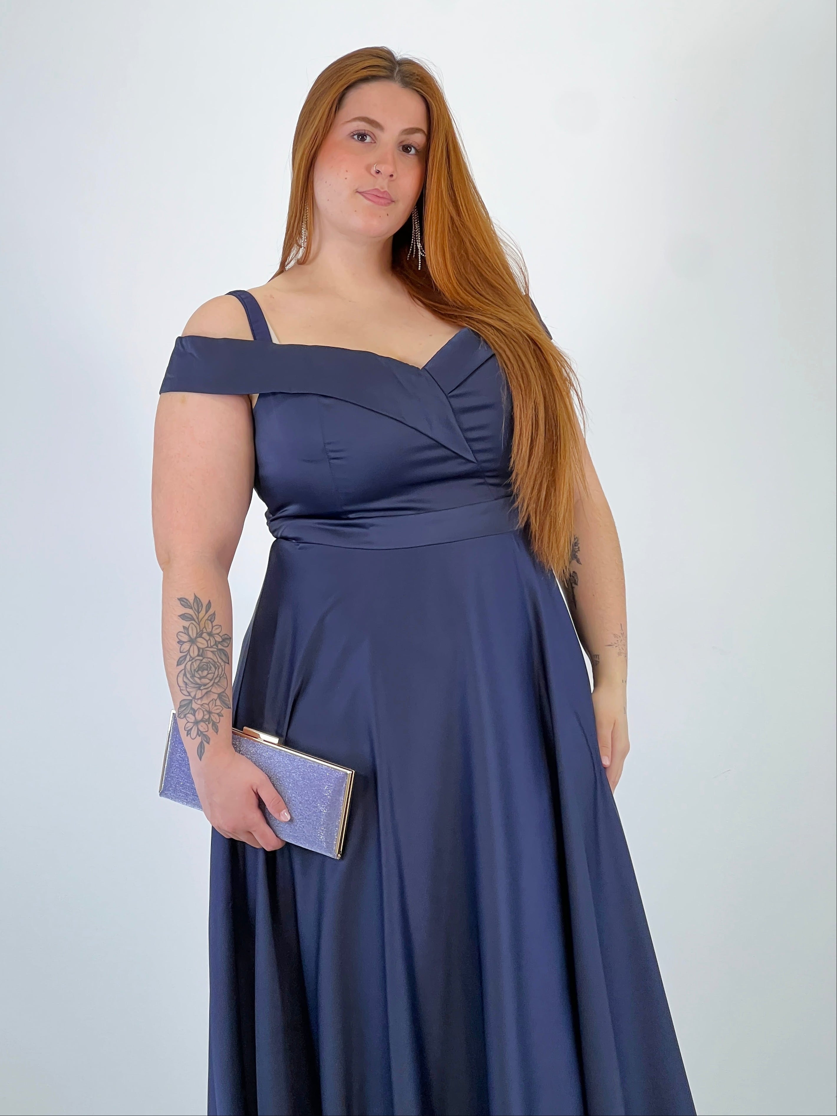 Vestido satinado Lua