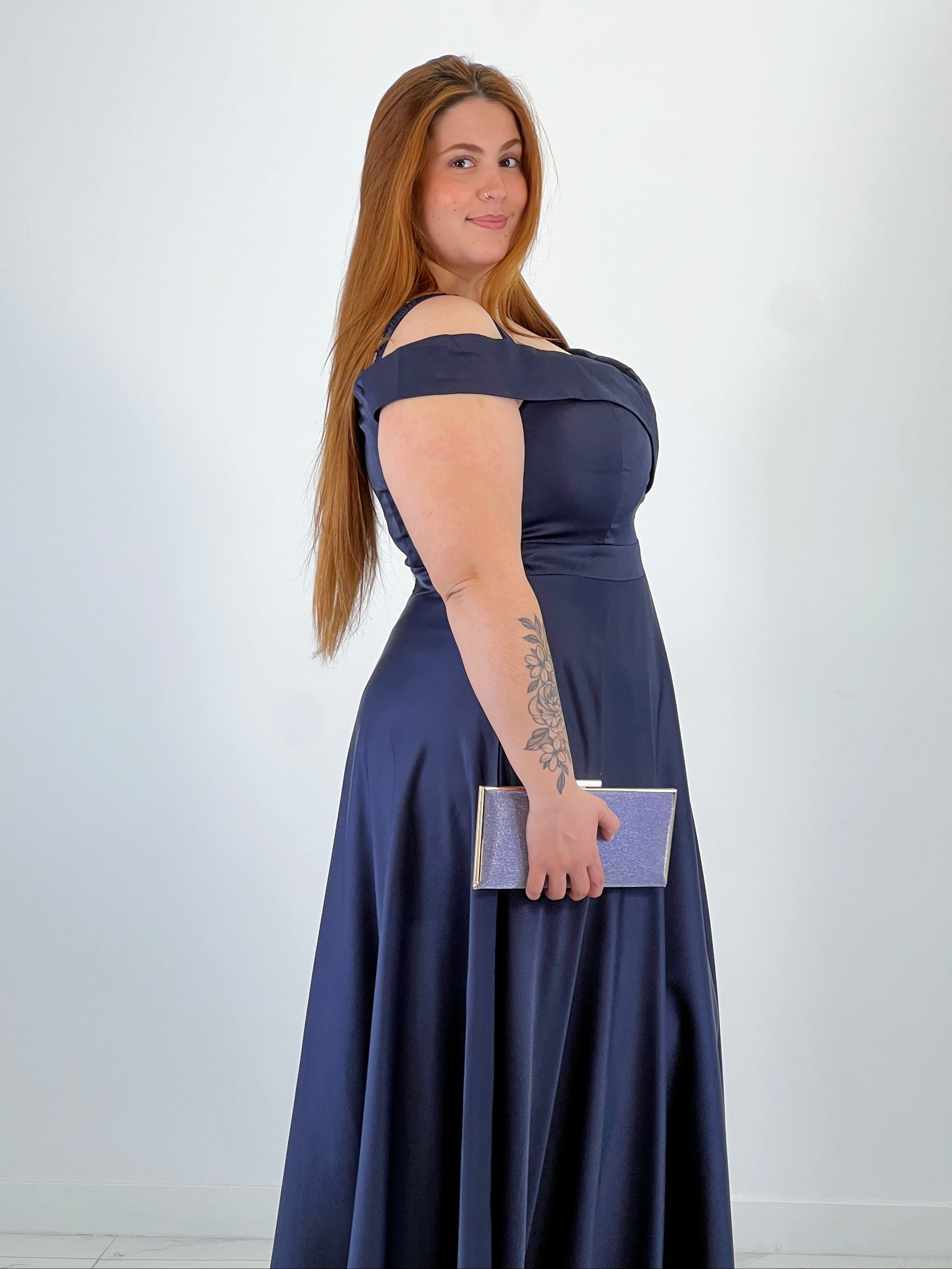 Vestido satinado Lua