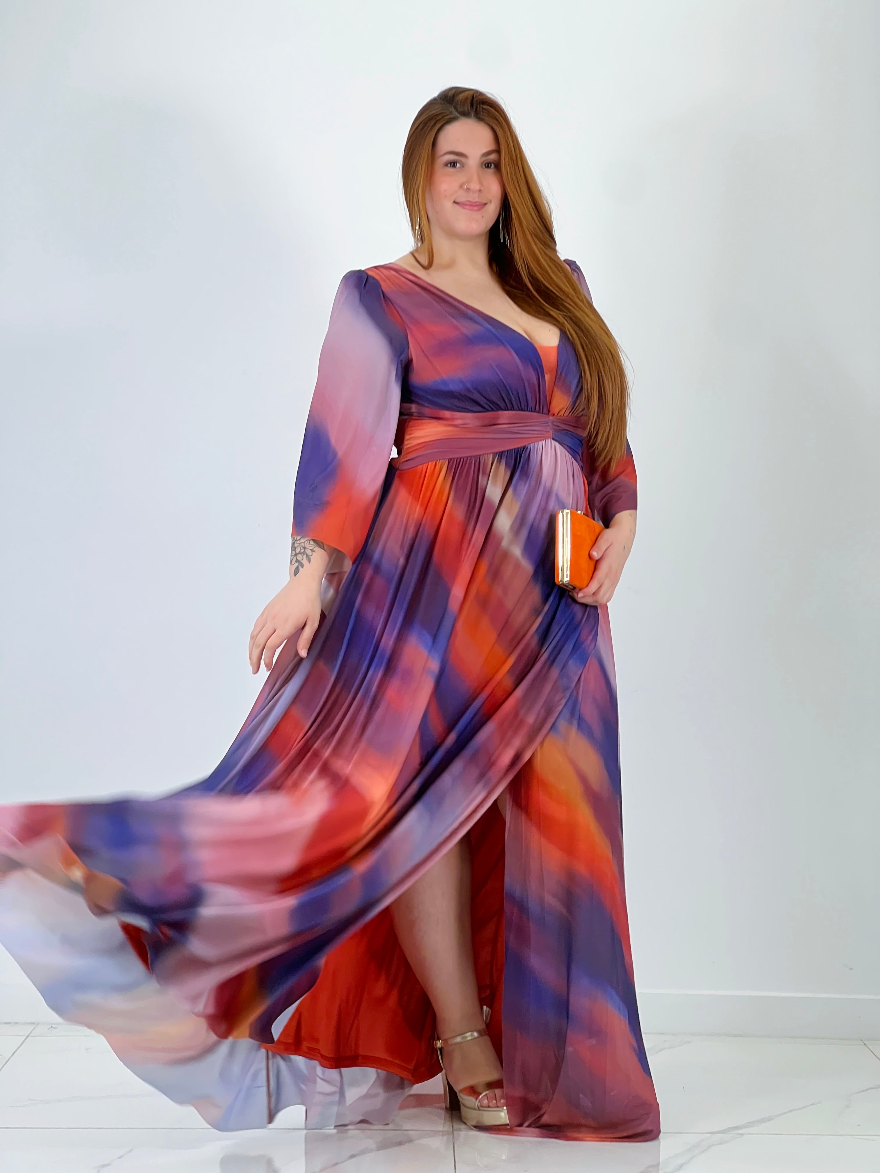 Vestido acuarela Tiffany