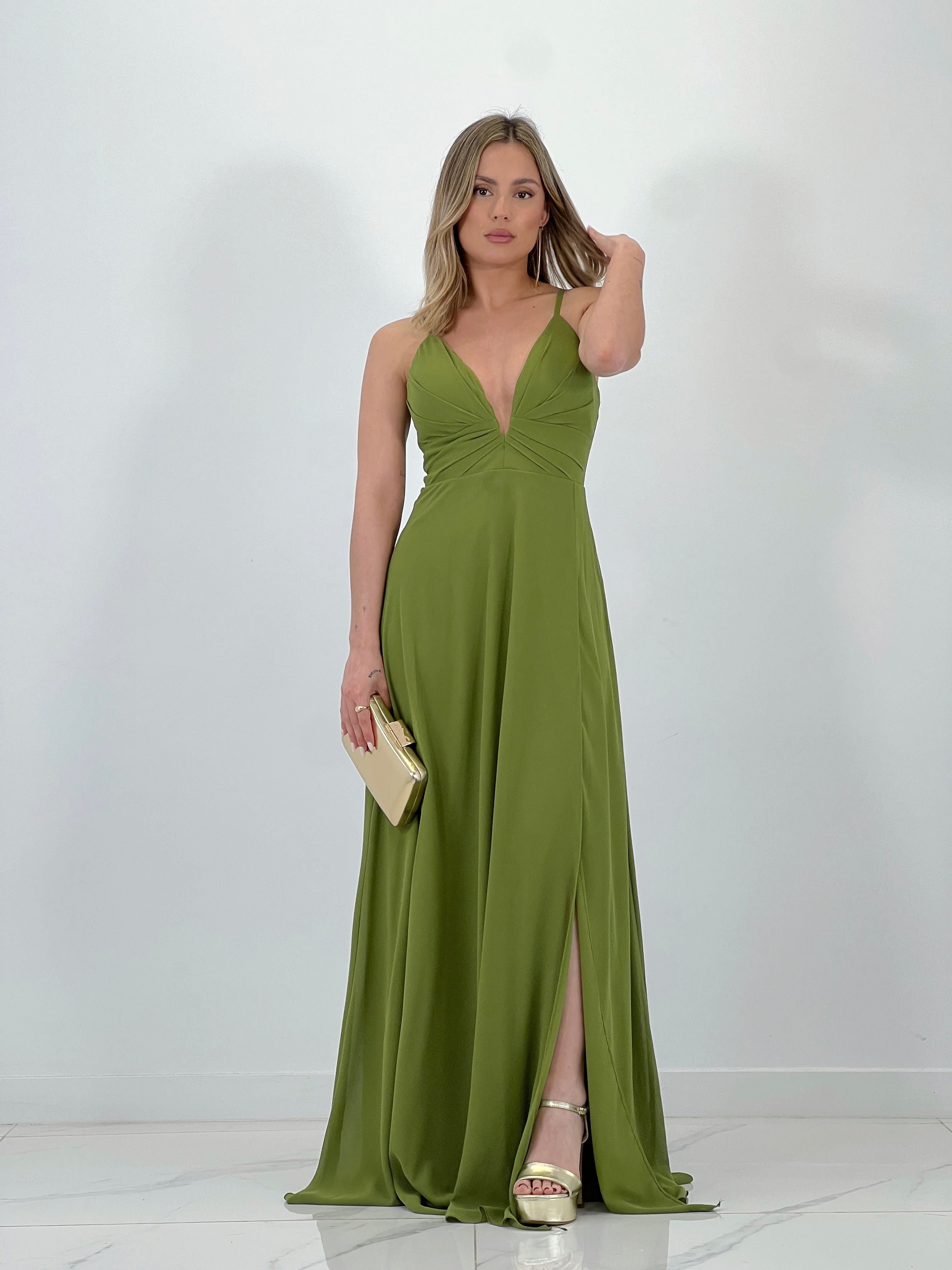 Vestido ceremonia Escote V - Zebra&Maduixa®