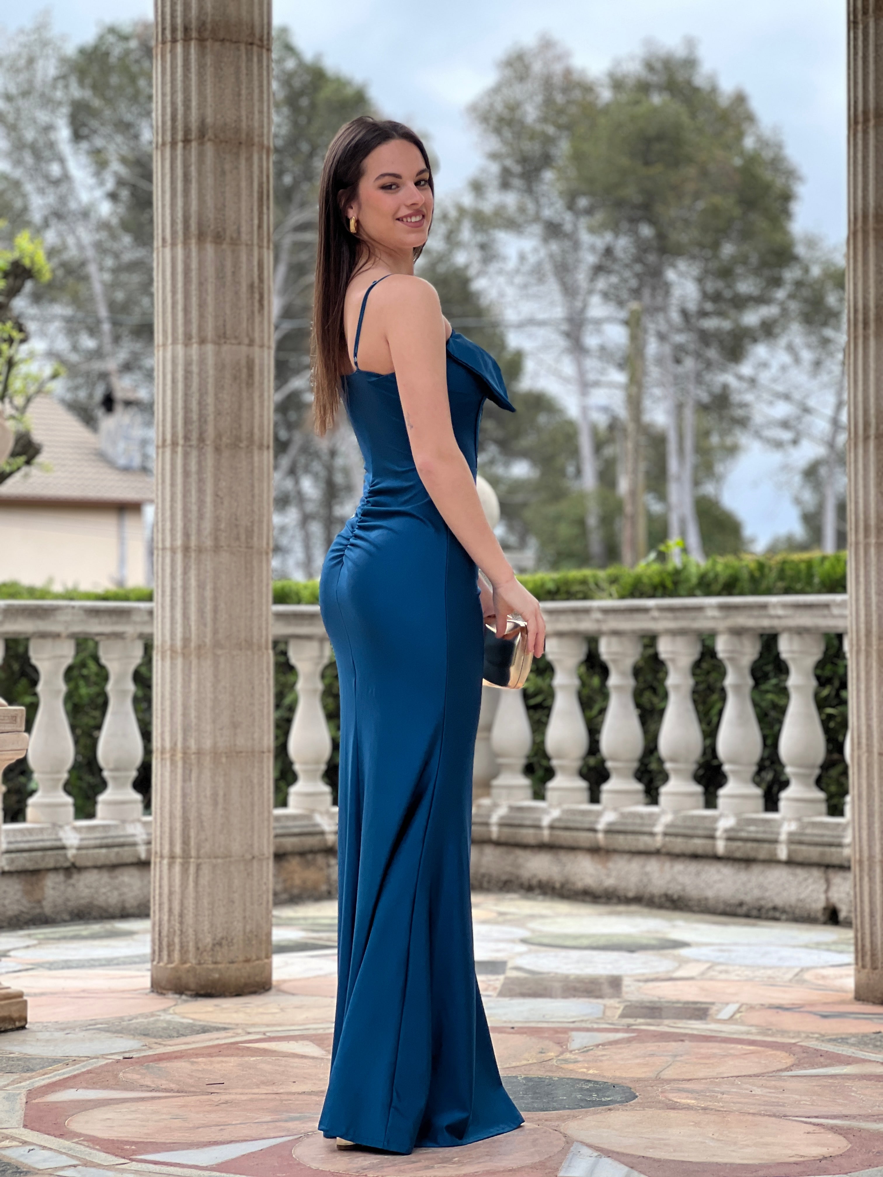 Vestido escote lazo Olimpia