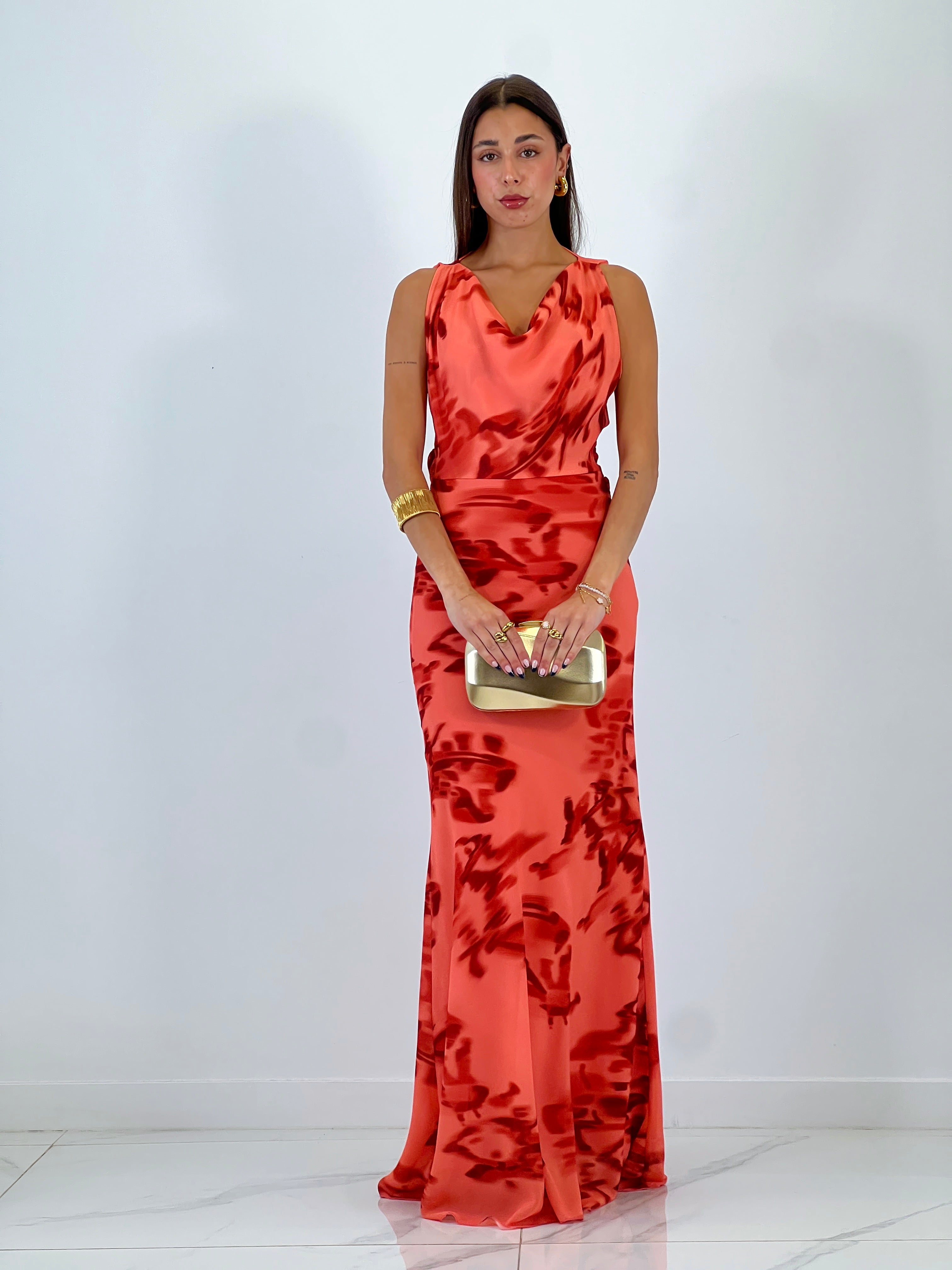 Vestido estampado drapeado Ona - Zebra&Maduixa®