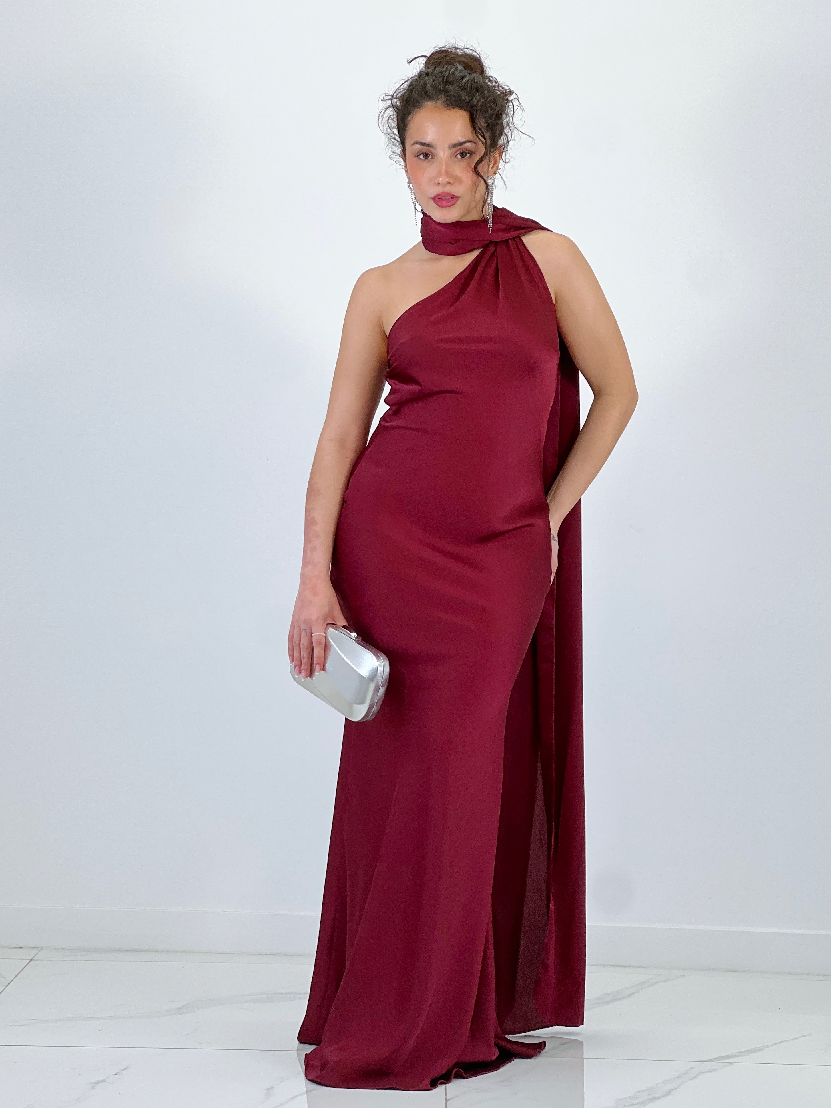 Vestido raso choker Priscila