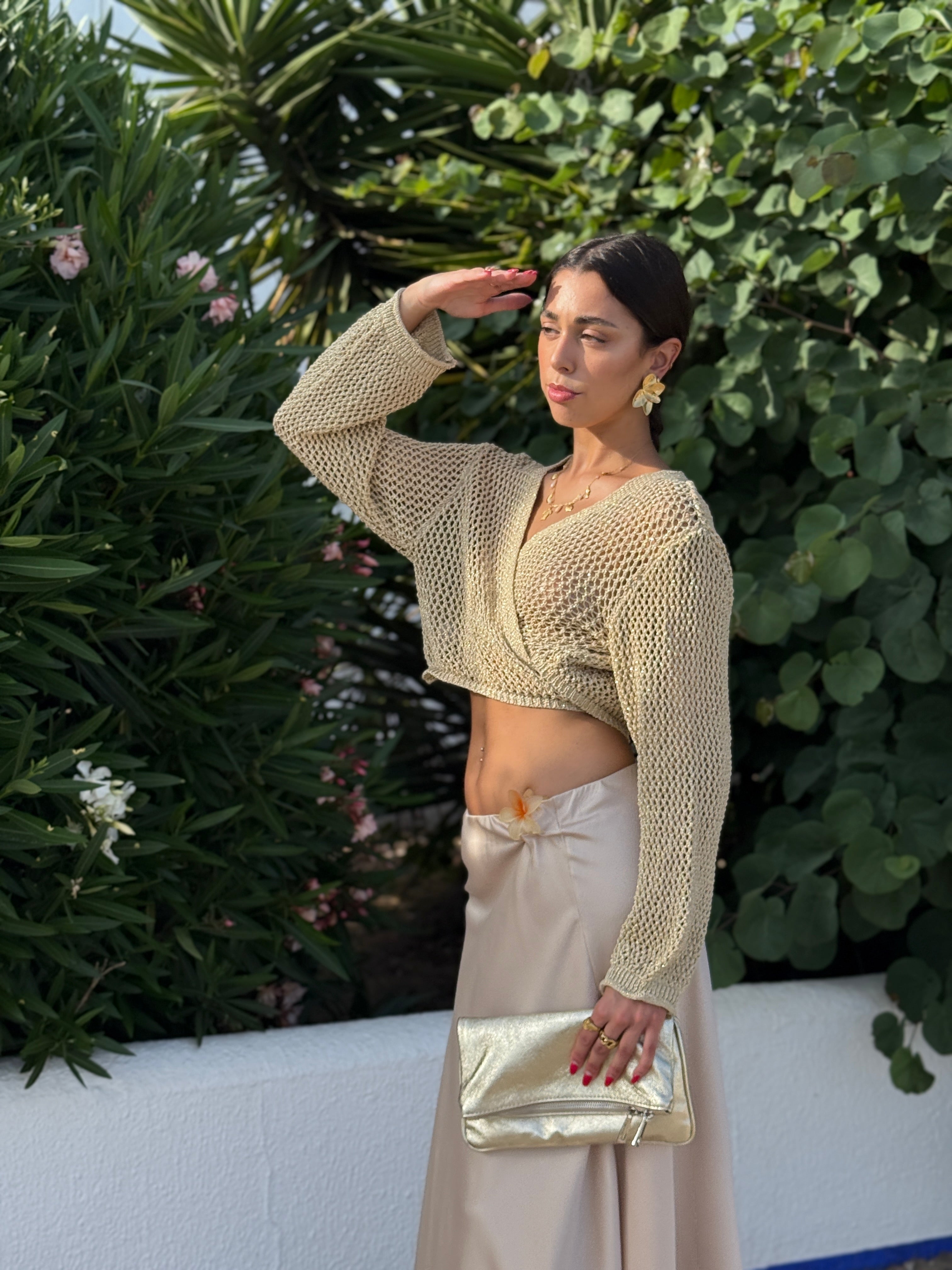 Torera punto metalizada