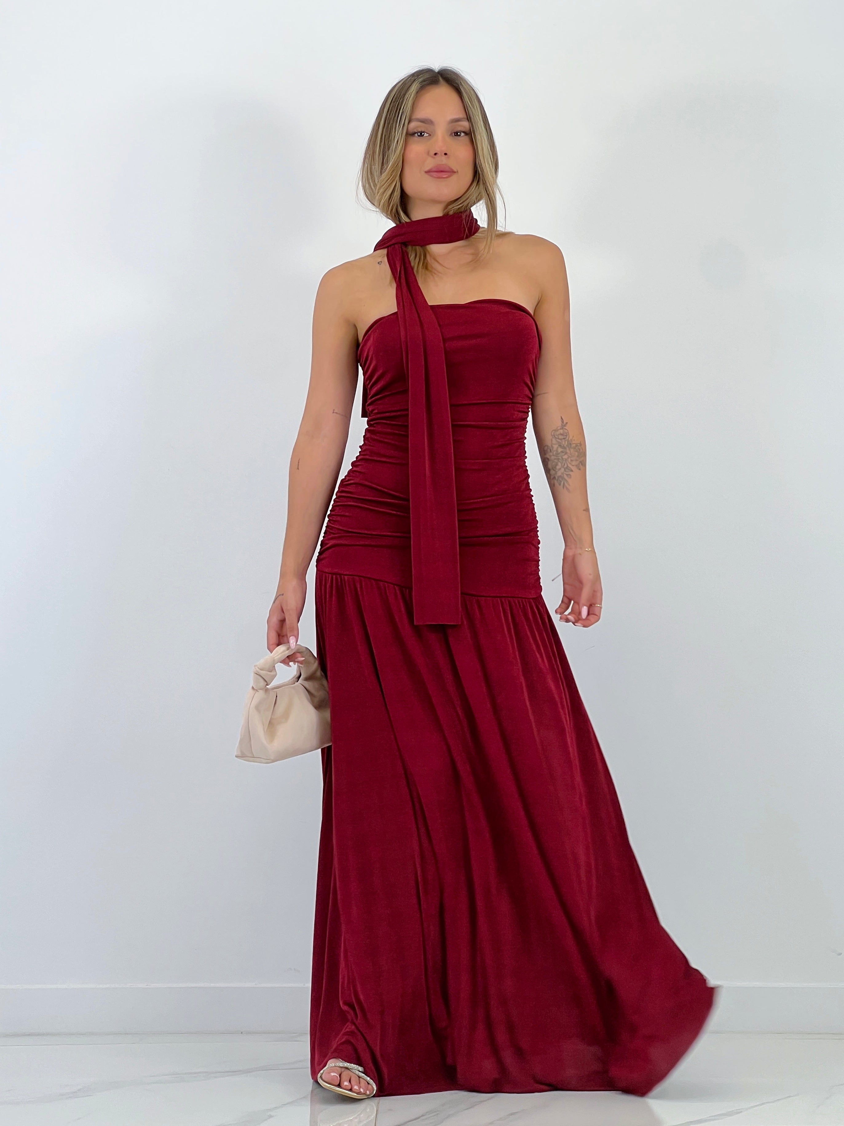 Vestido volantes fular Marina