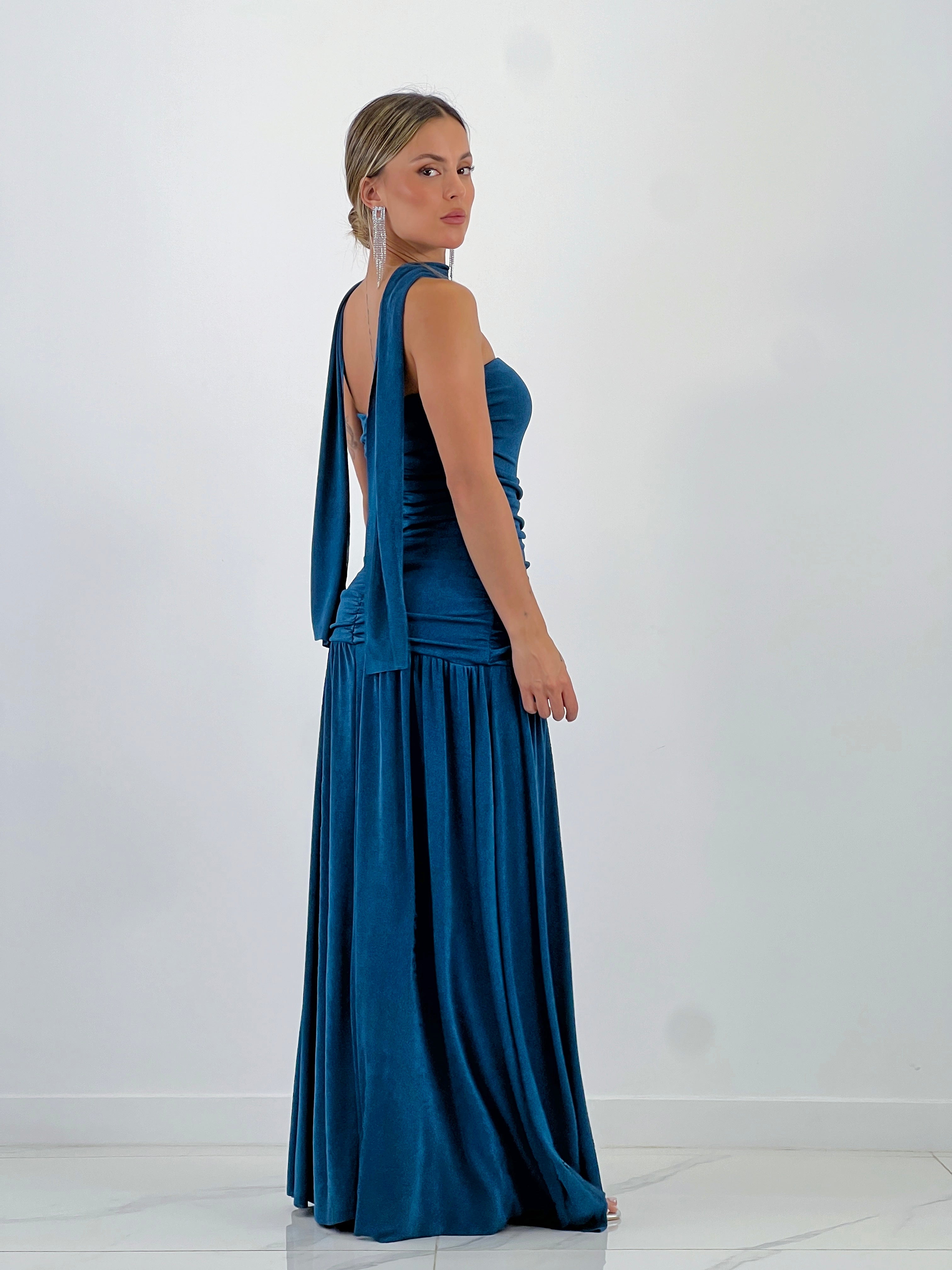 Vestido volantes fular Marina