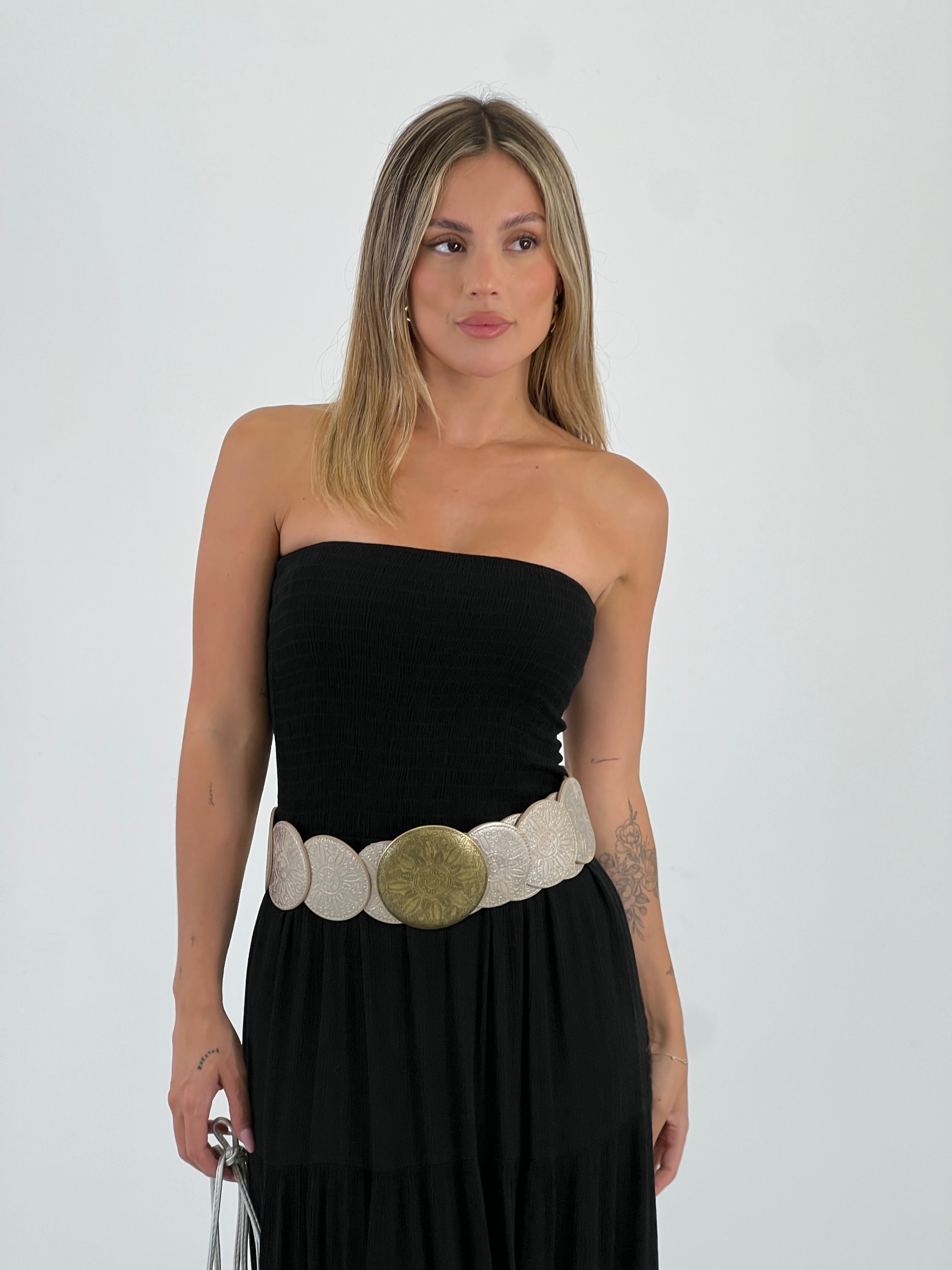 Vestido goma palabra de honor