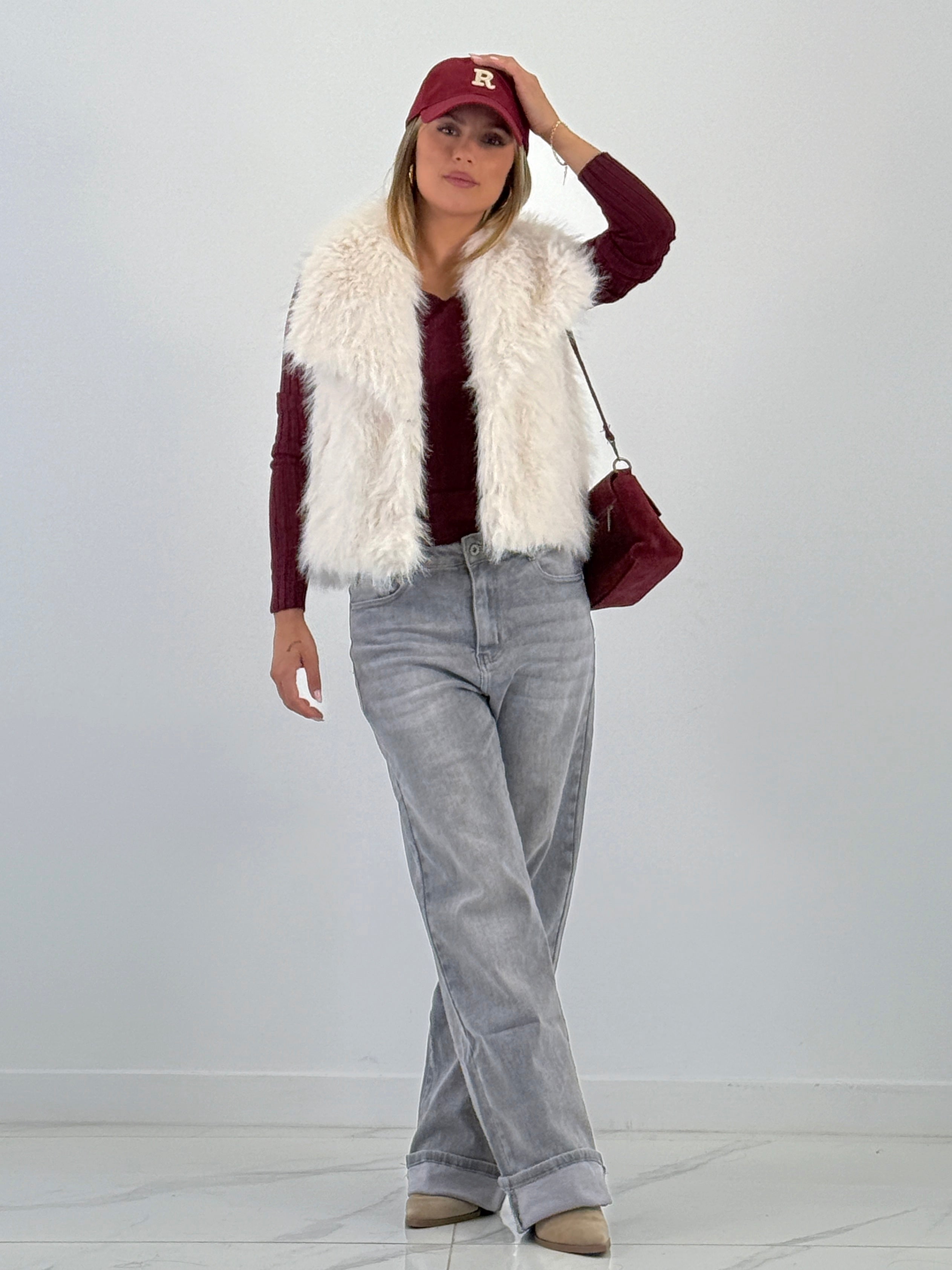 Bolso bandolera ante