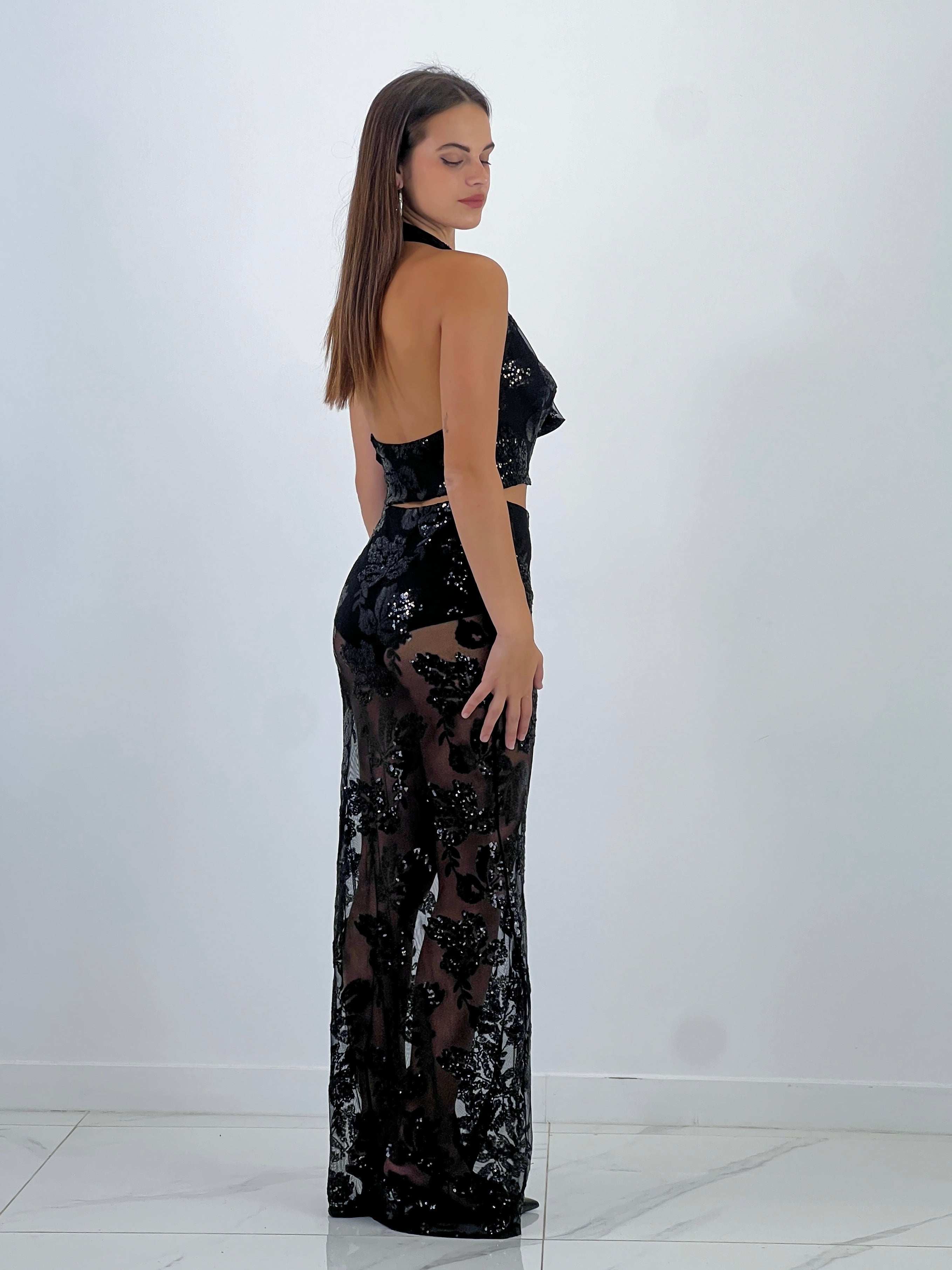 Conjunto bordados lentejuelas