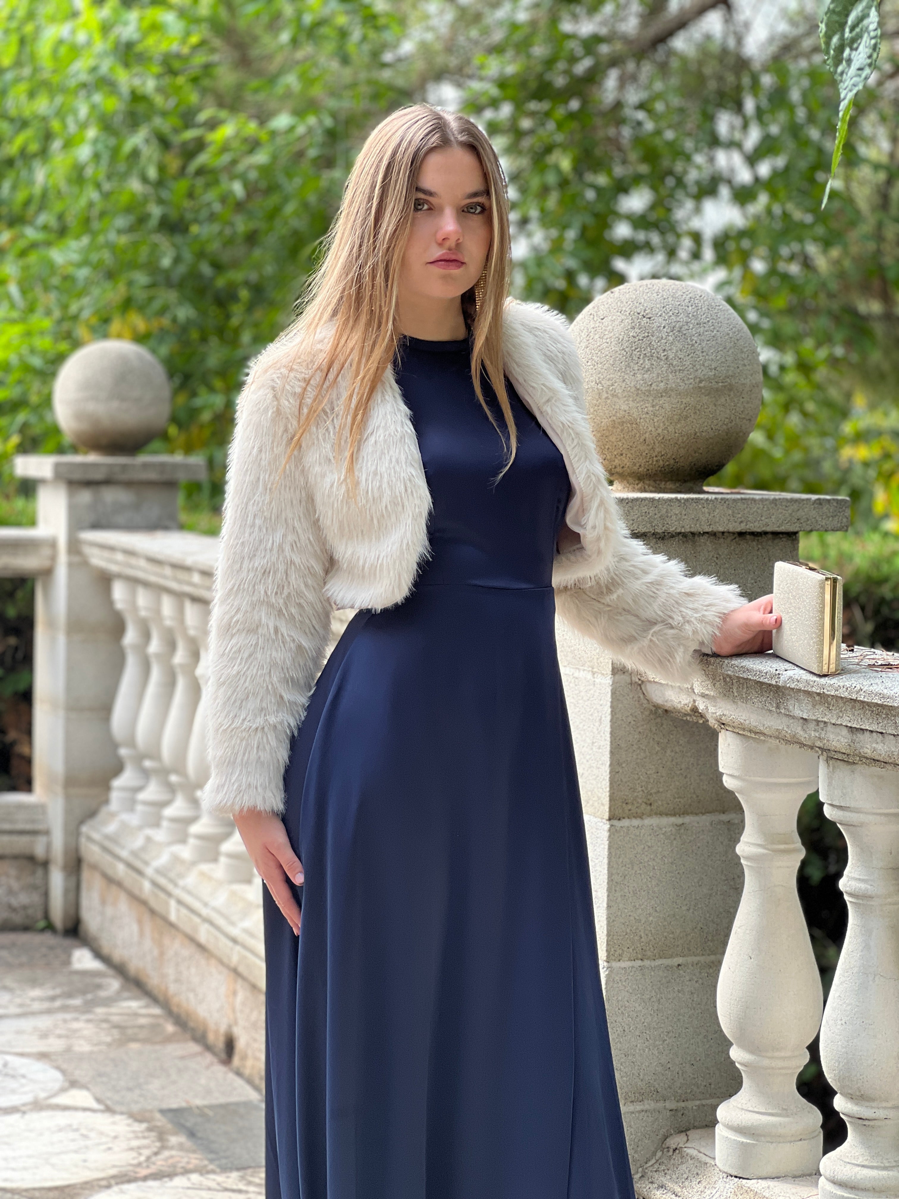 Chaqueta bolero pelo