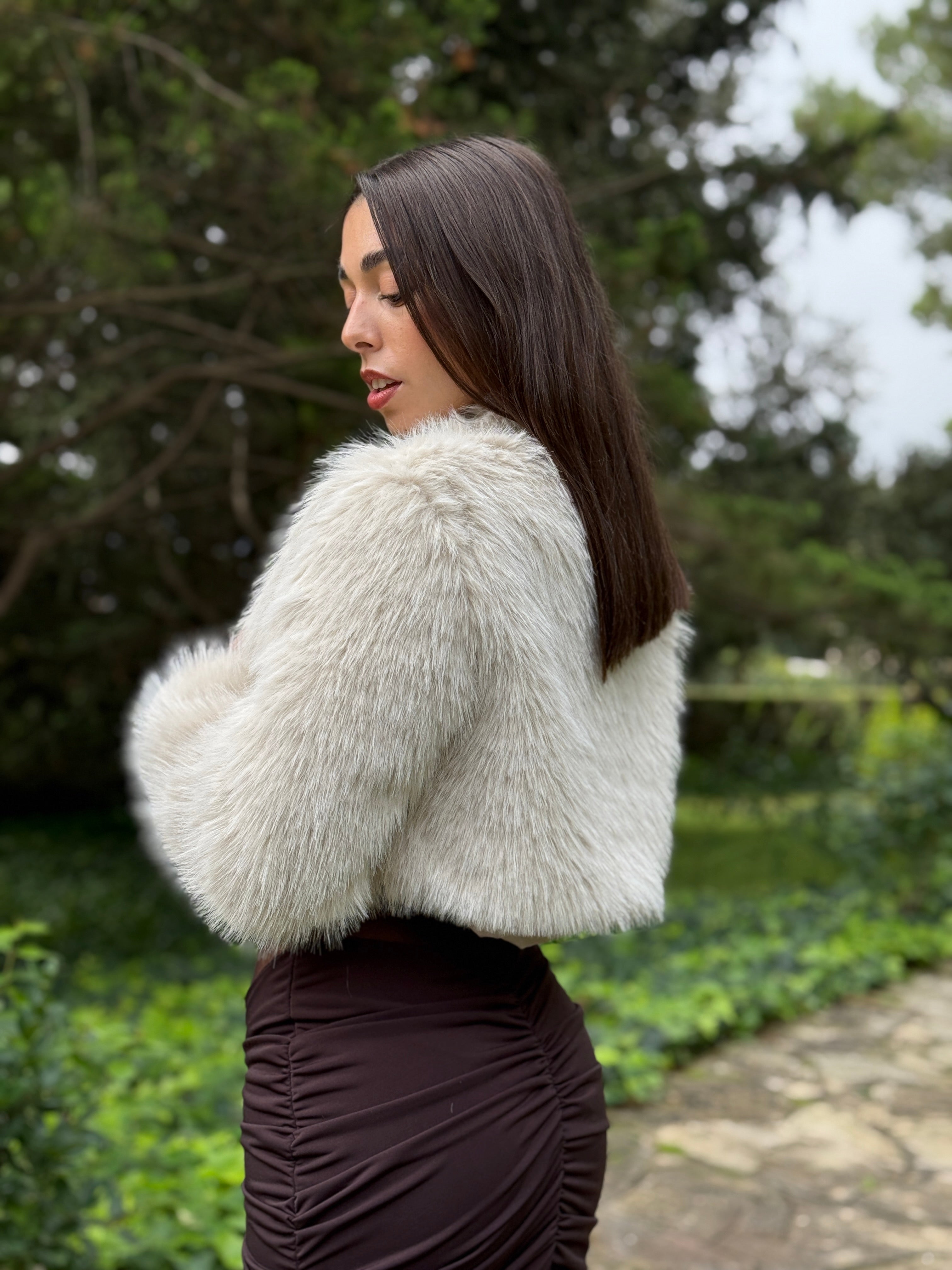 Vestido nudo transparencia