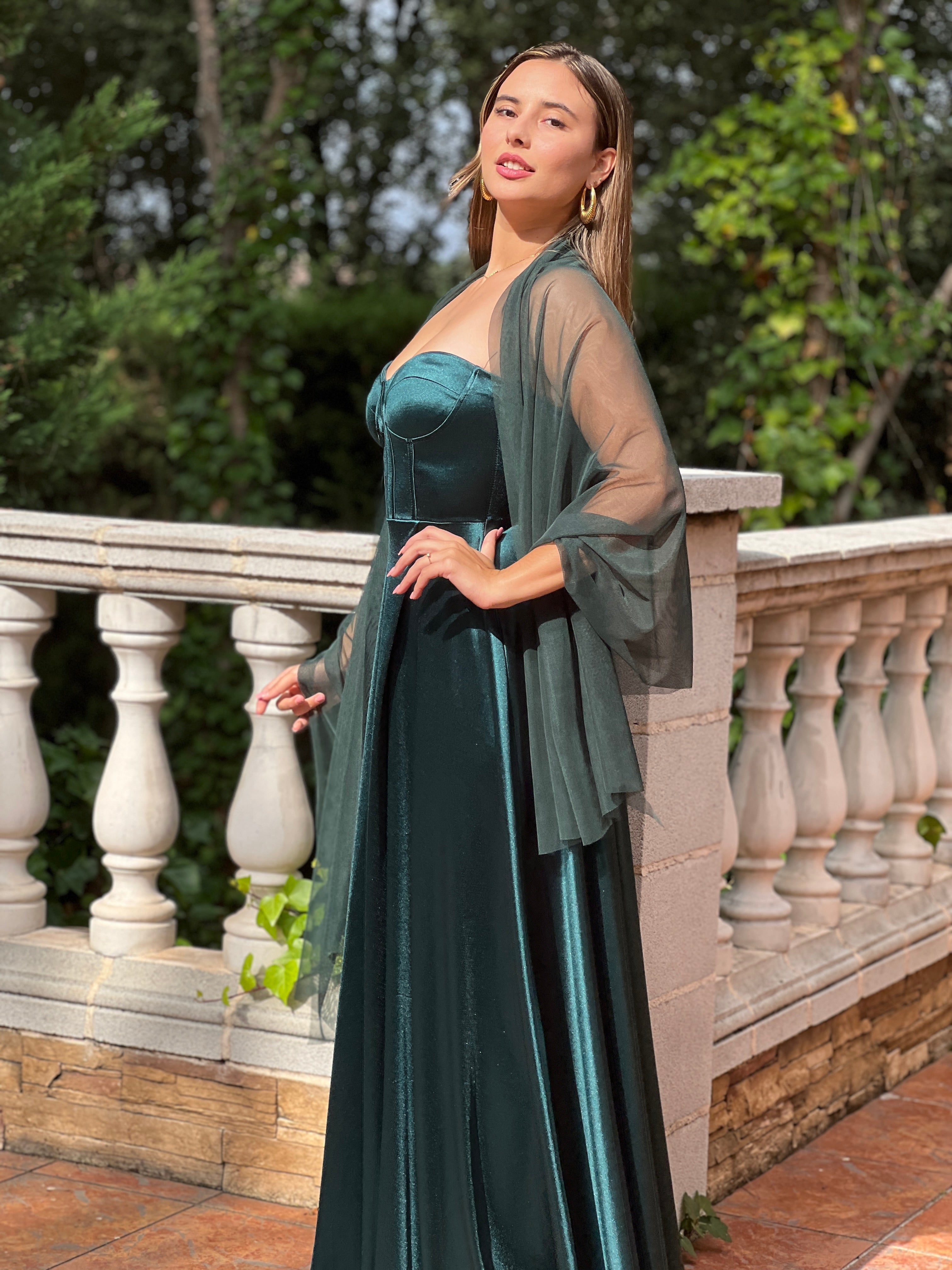 Vestido satinado Nelia