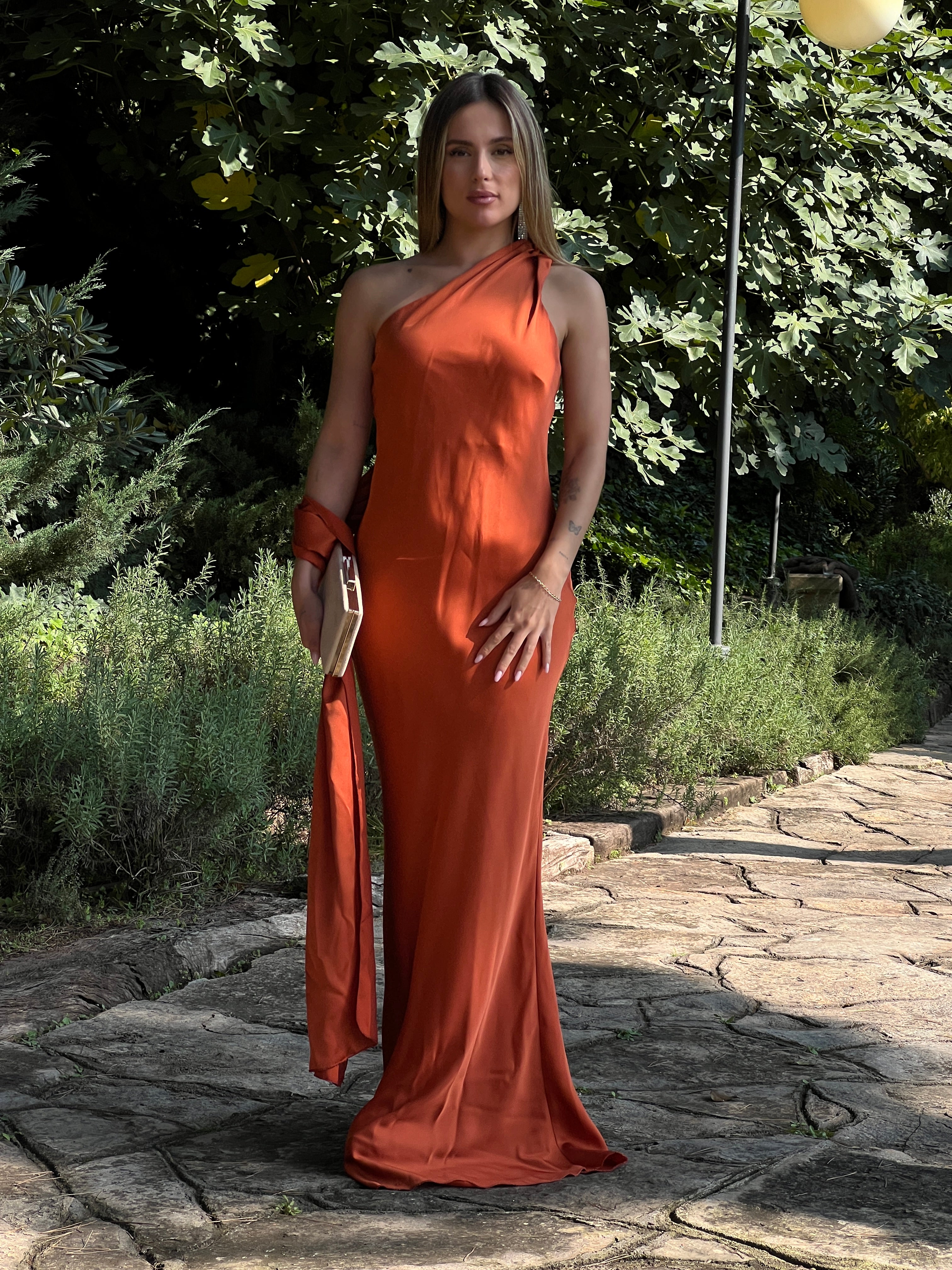 Vestido raso choker Priscila