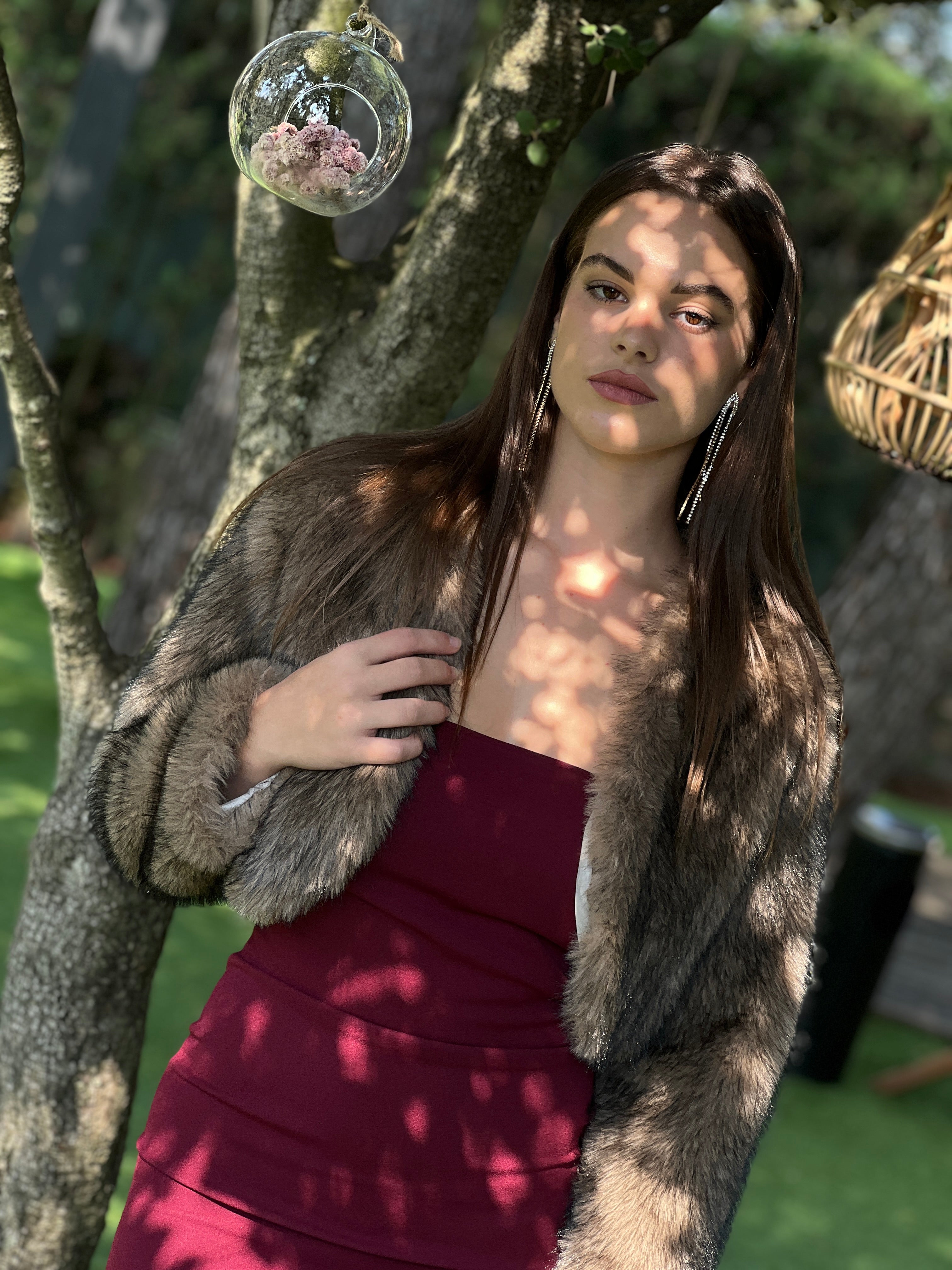 Chaqueta bolero pelo