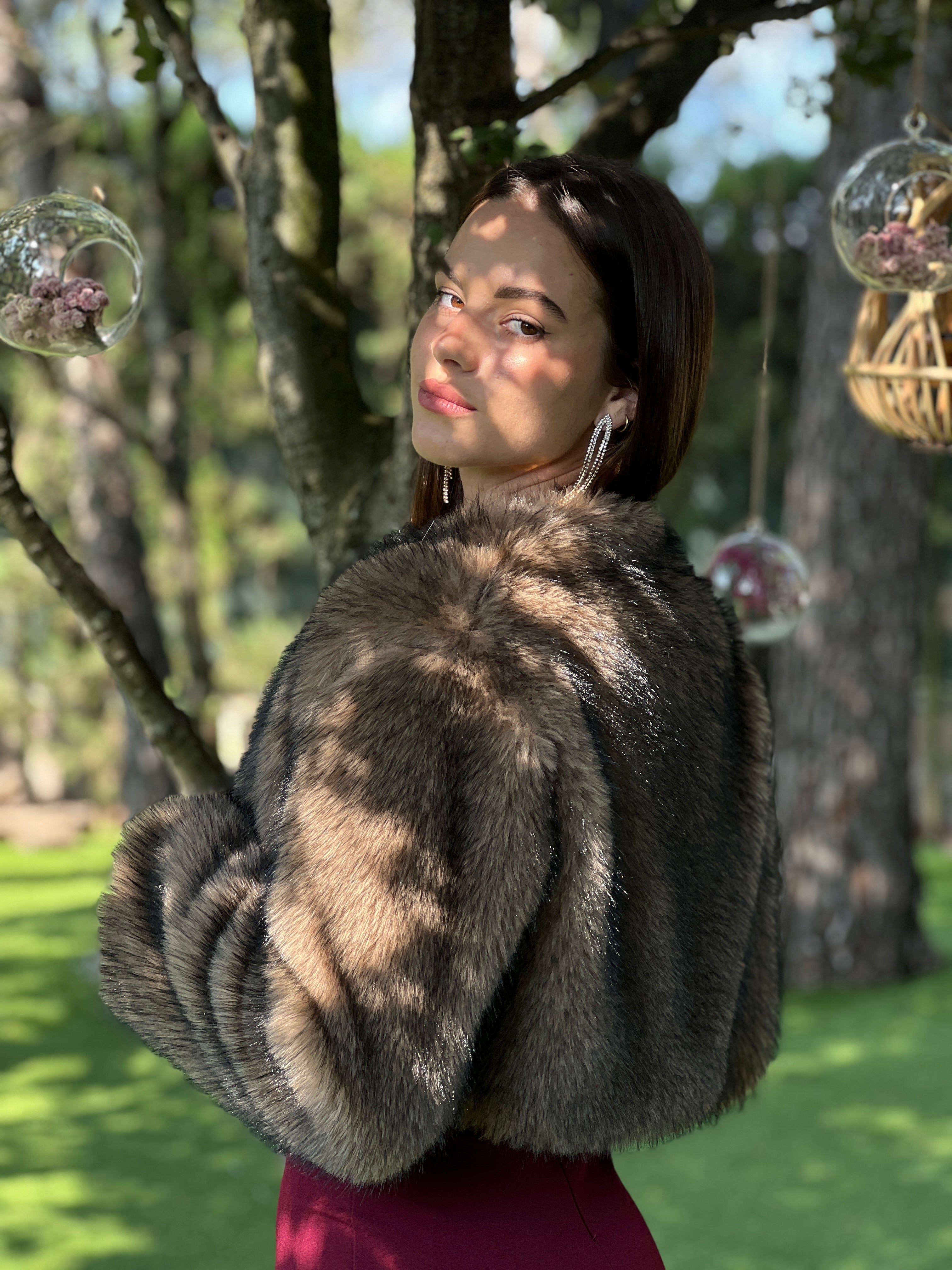 Chaqueta bolero pelo