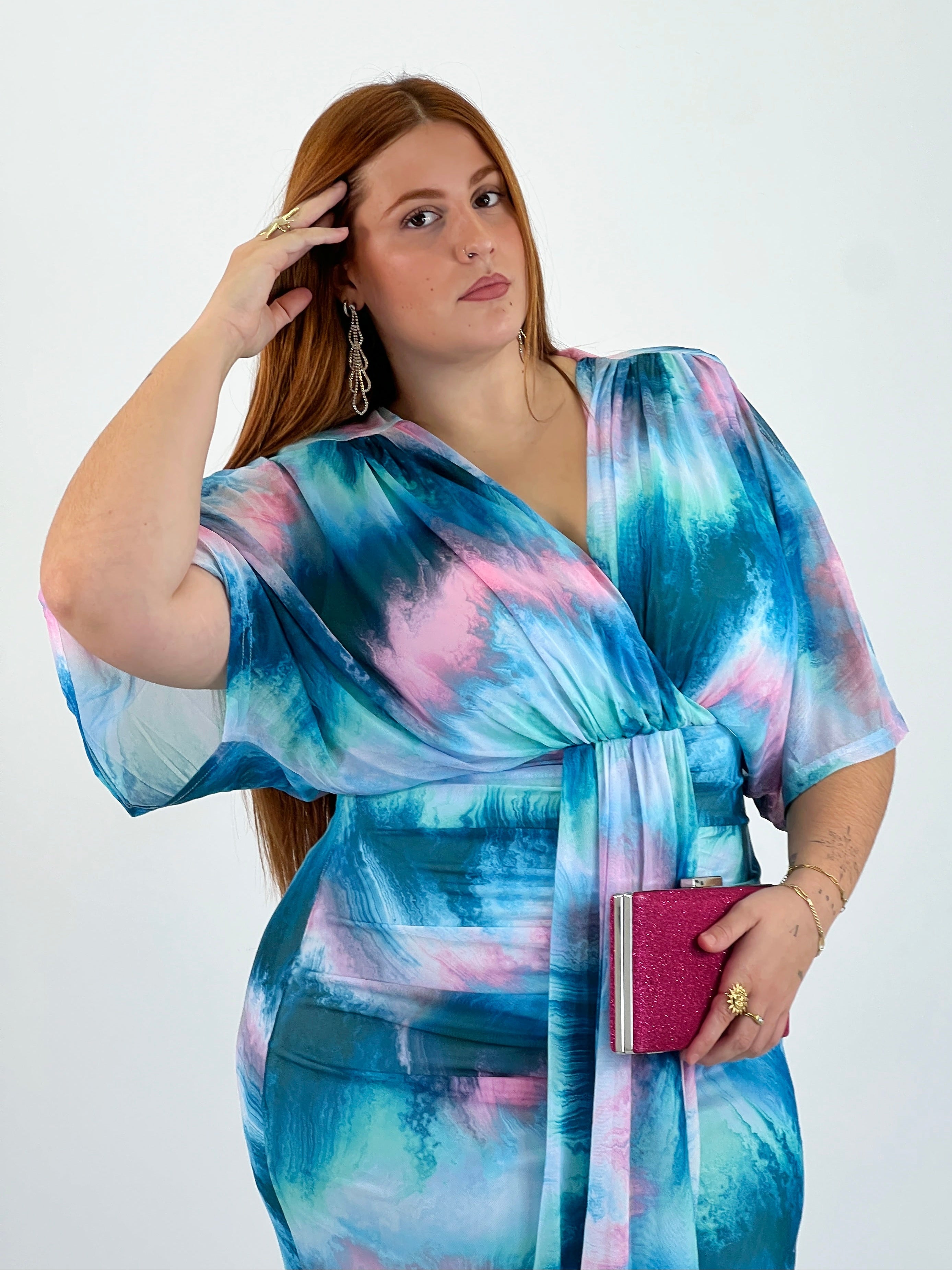 Vestido midi estampado Gabriela