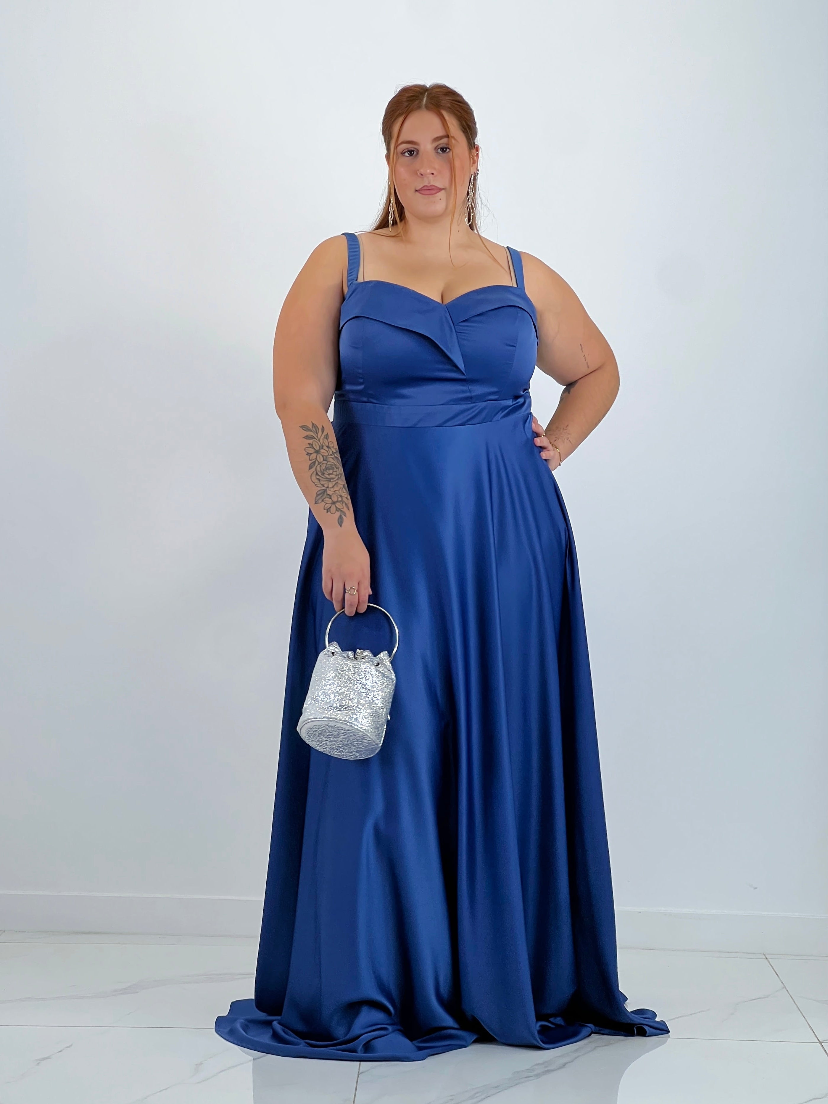 Vestido satinado Lua