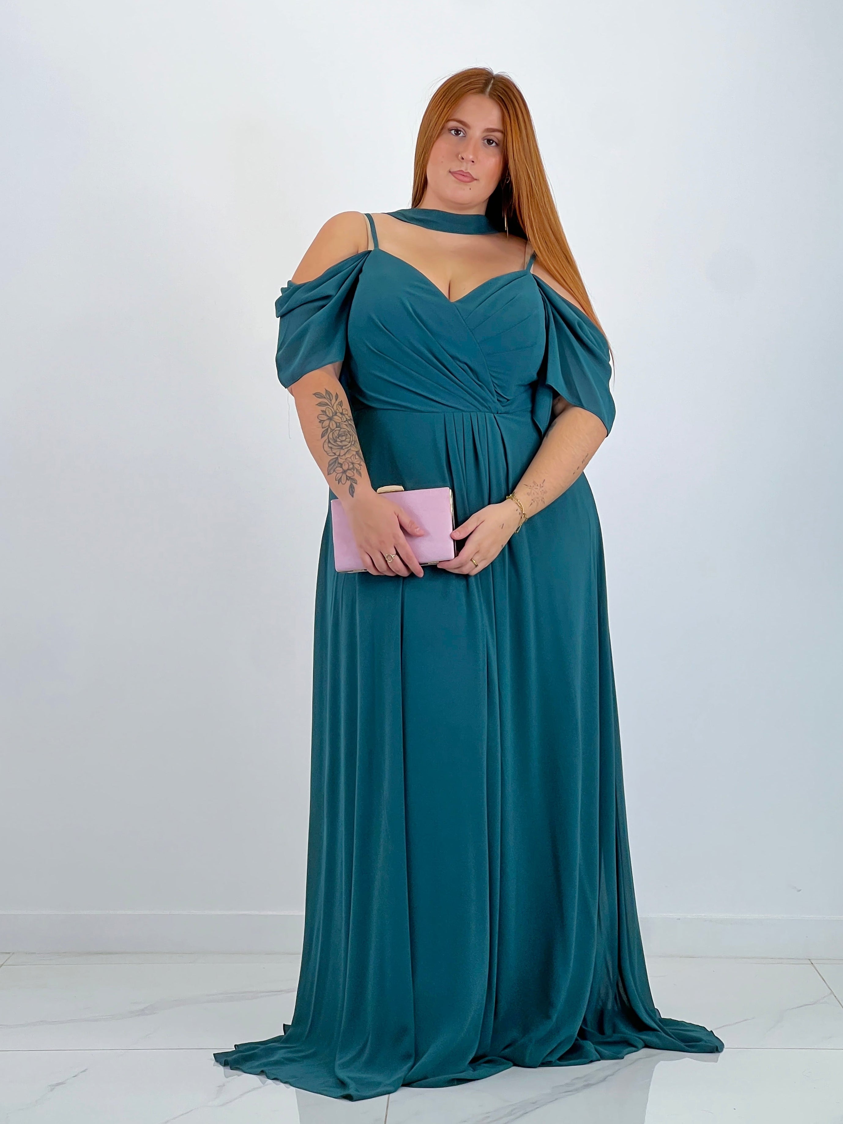 Vestido manga caída Elia