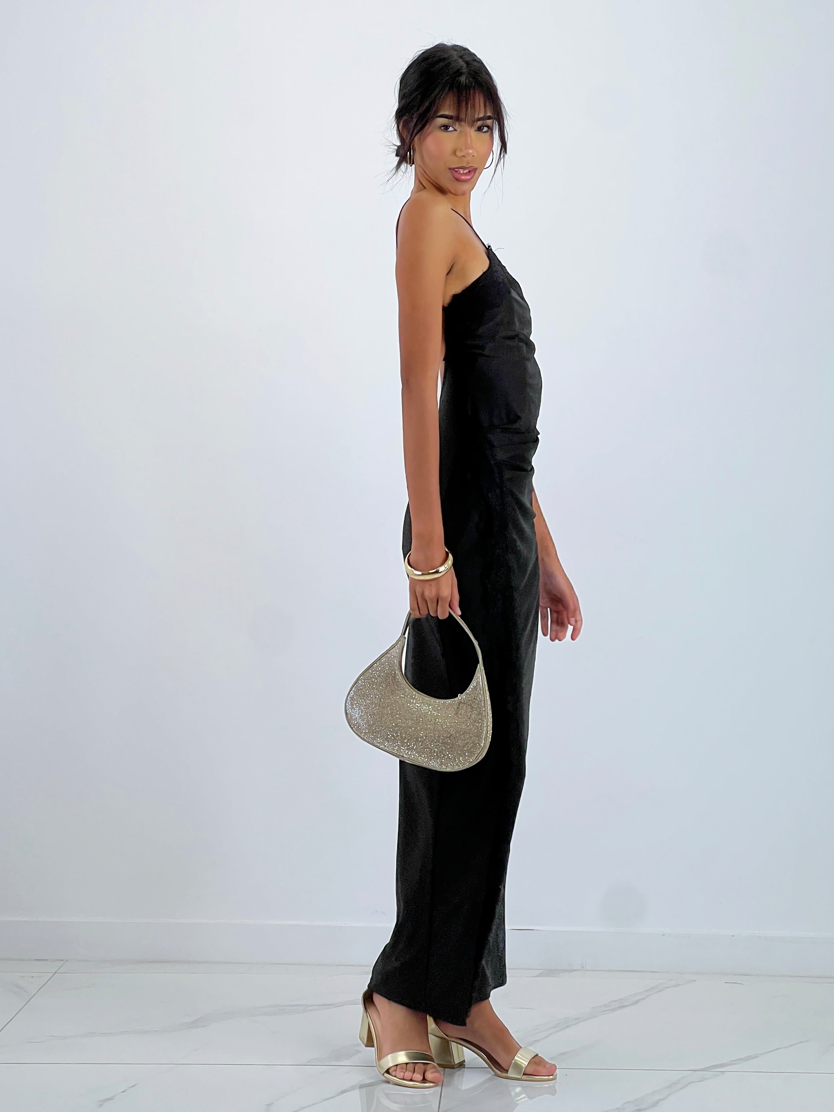 Vestido halter lencero