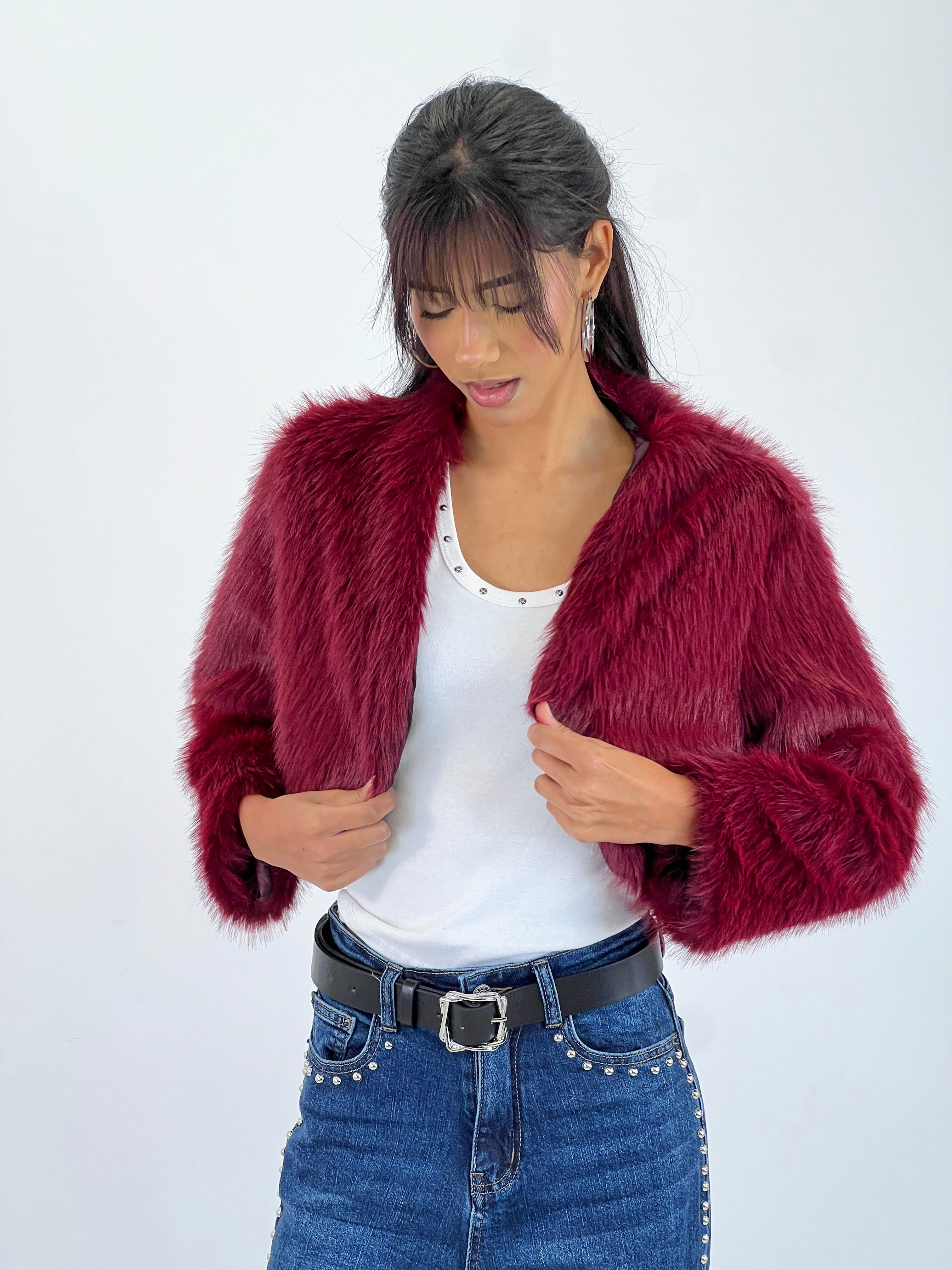 Chaqueta bolero pelo