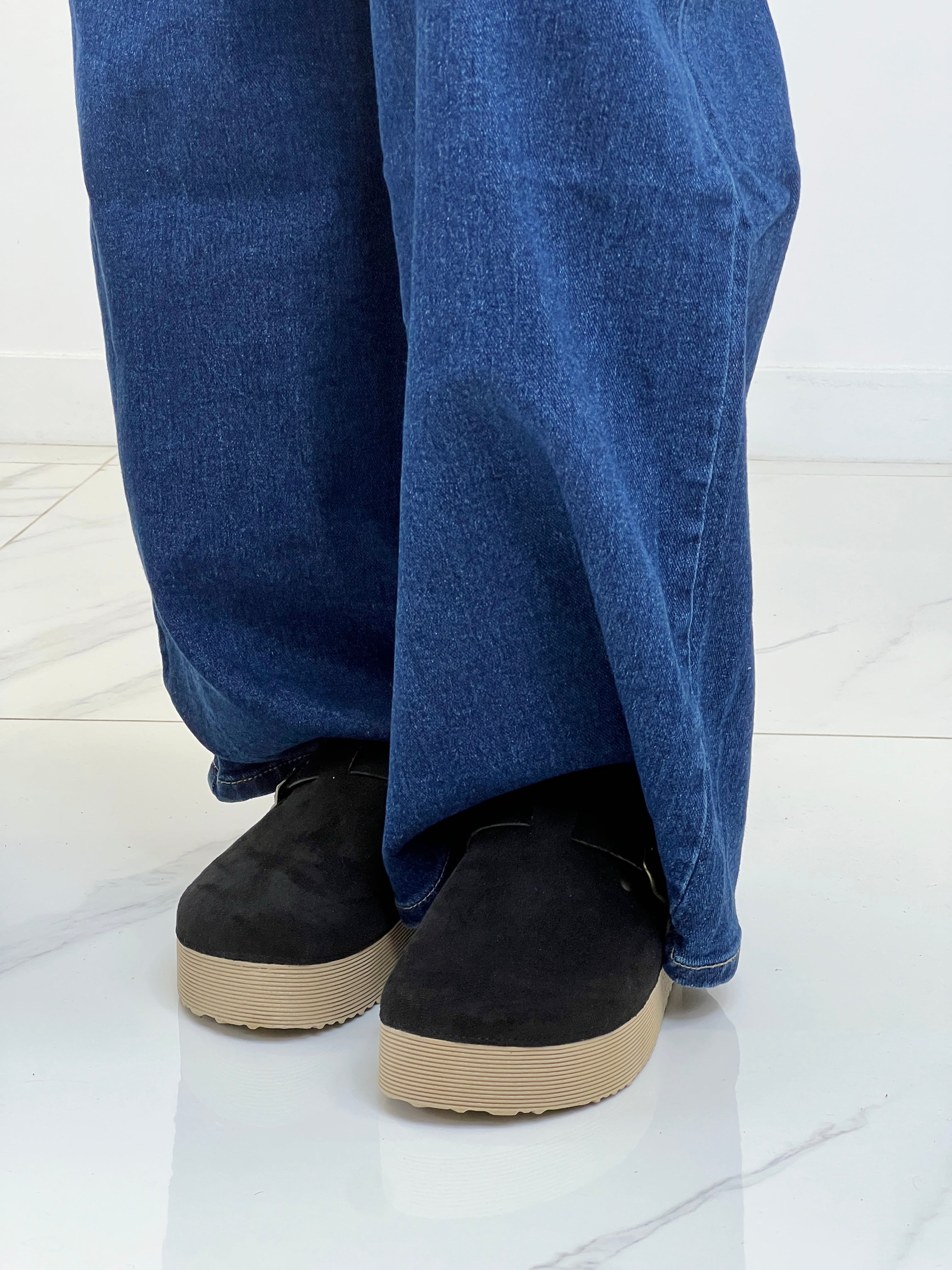 Zueco plataforma serraje