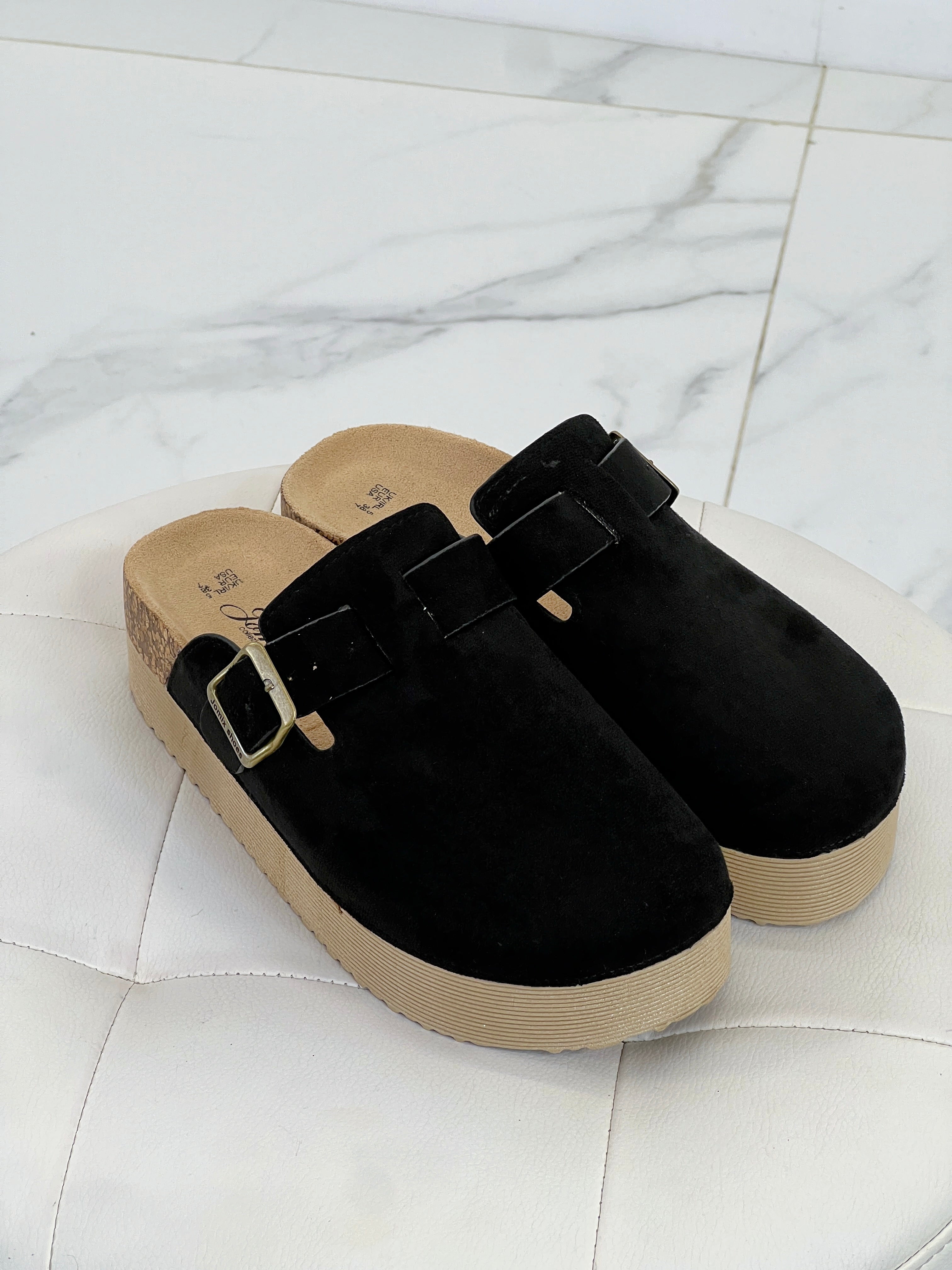 Zueco plataforma serraje