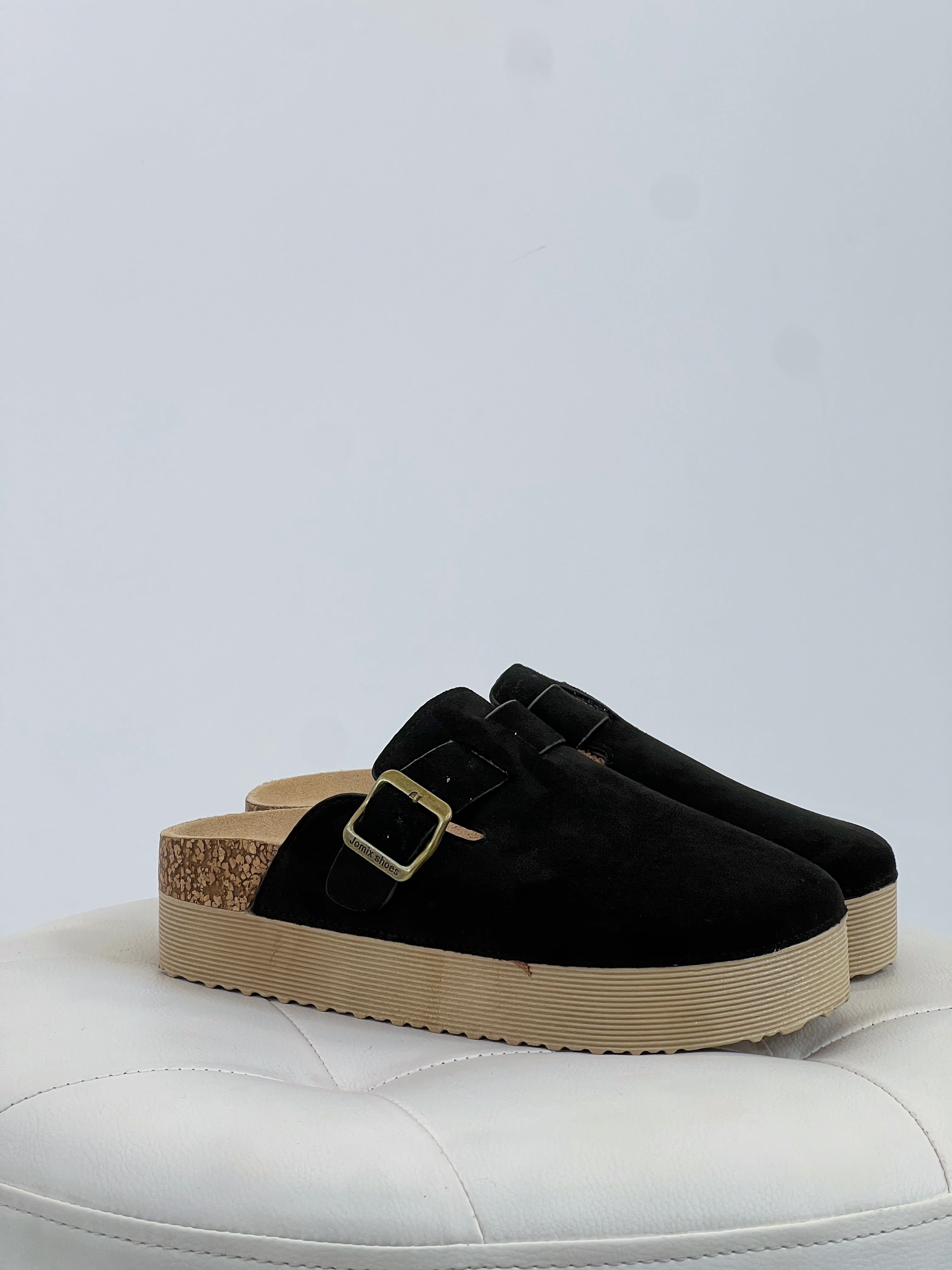 Zueco plataforma serraje