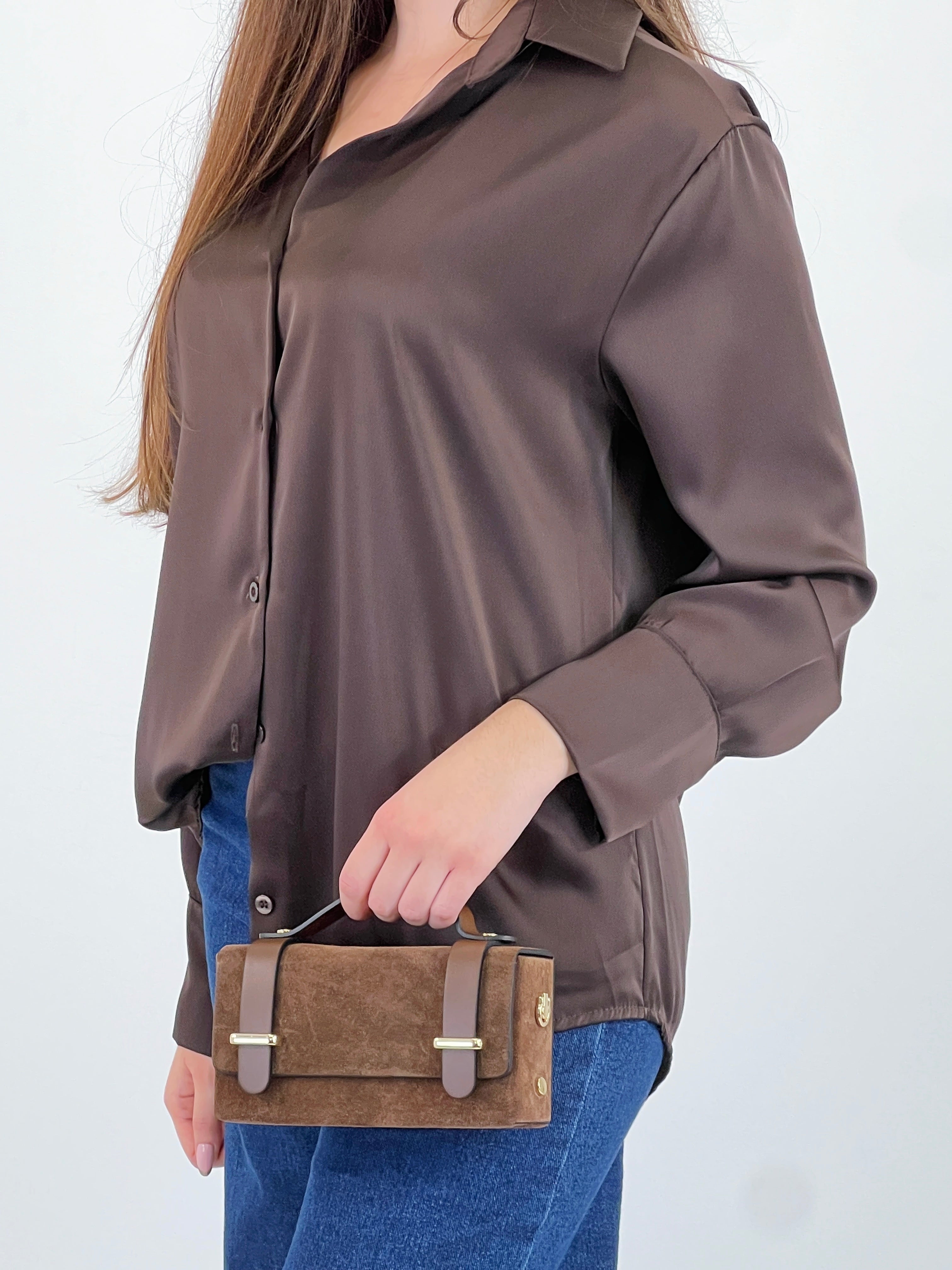 Bolso de piel correas