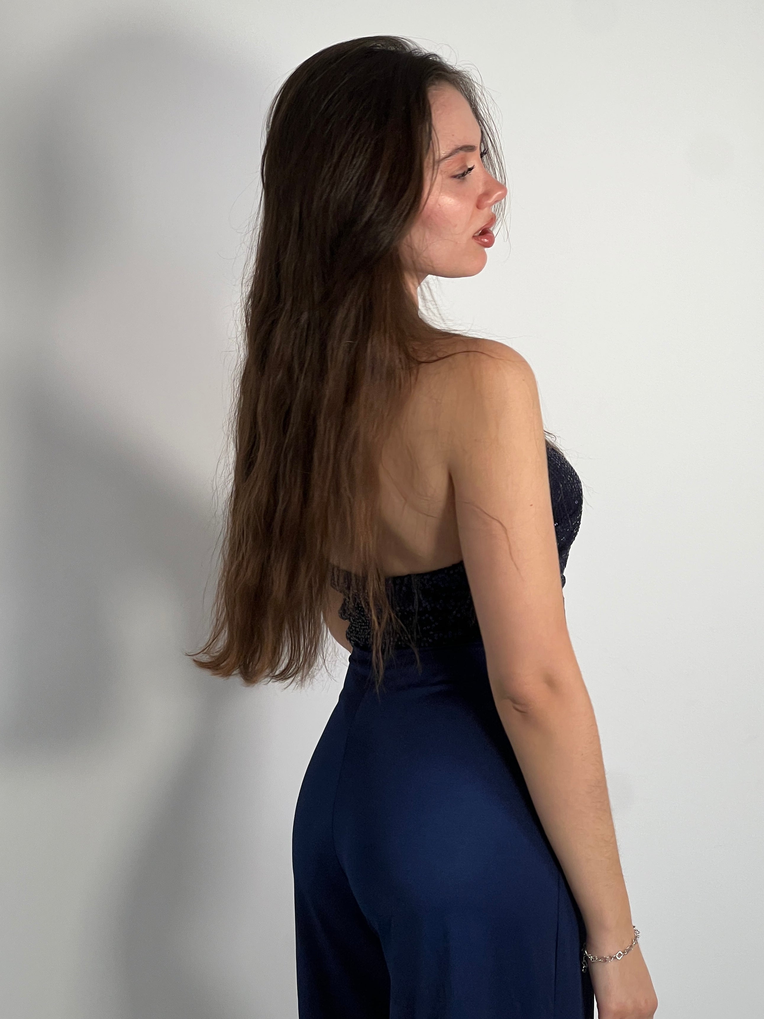 Mono largo lentejuelas