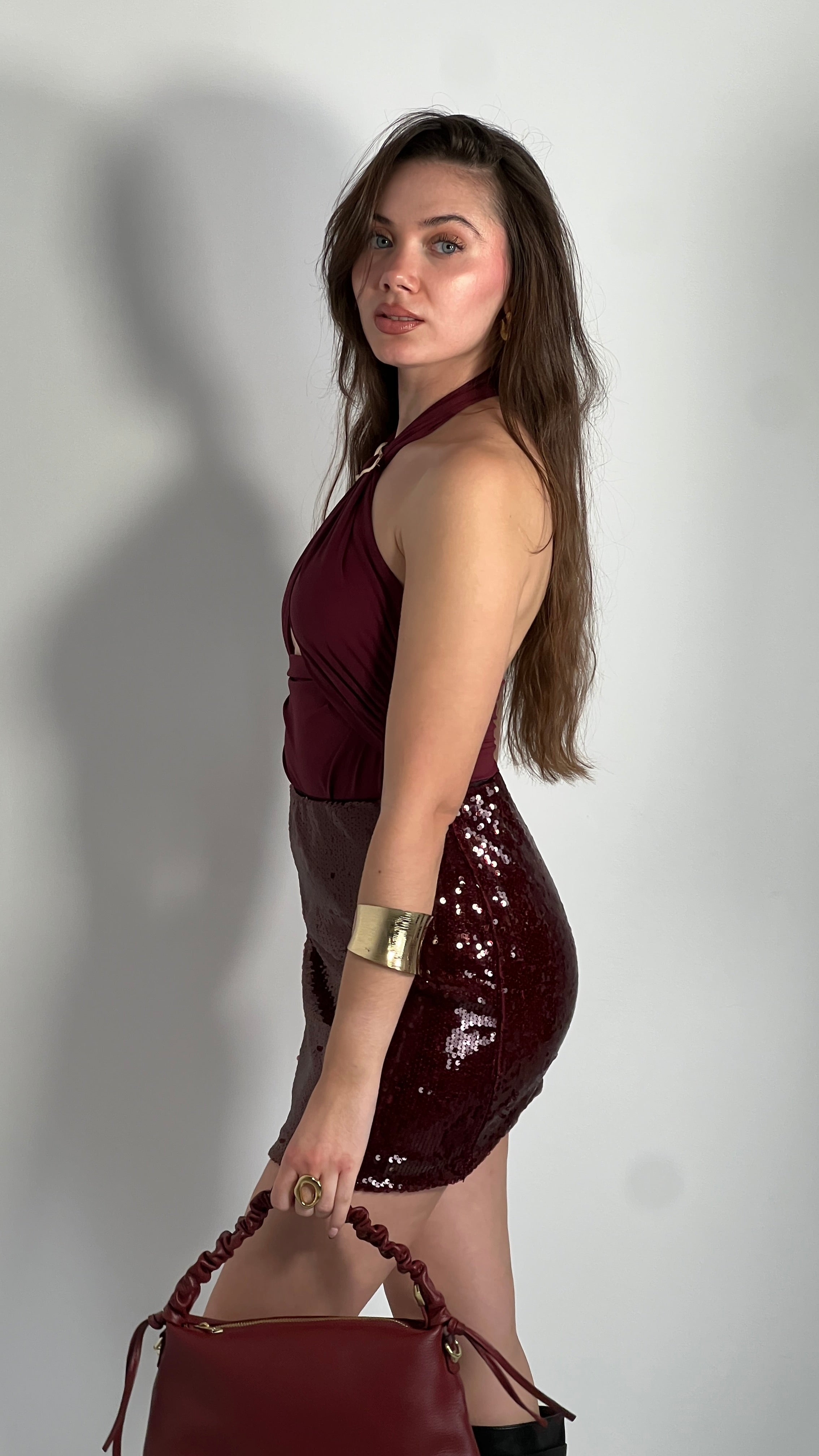 Body halter detalle dorado