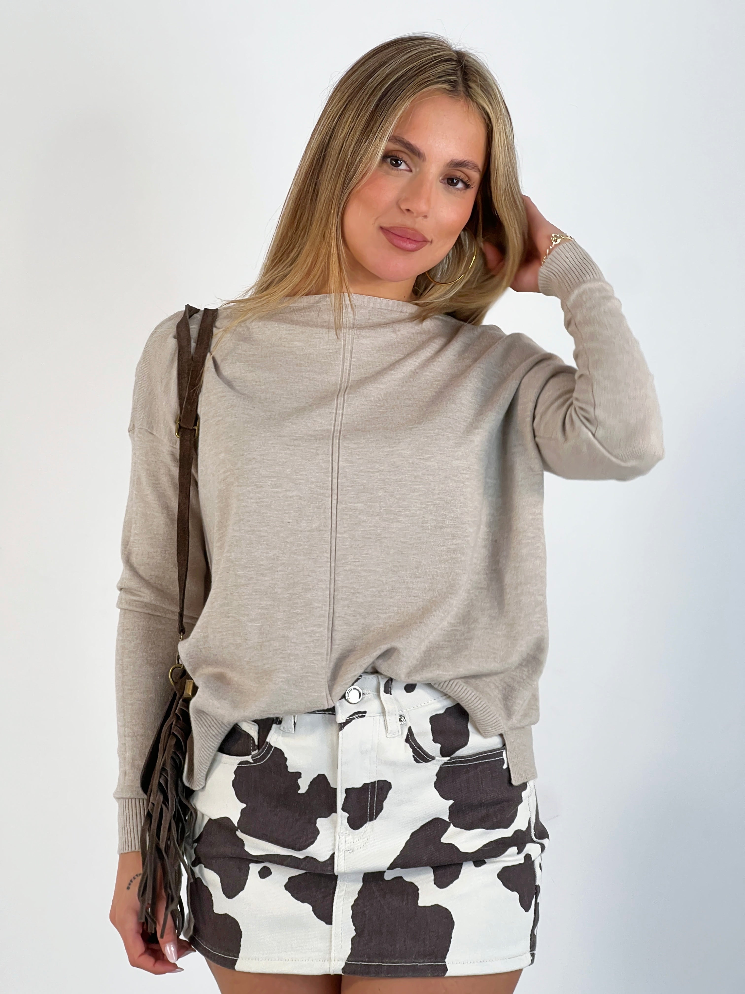 falda mini cow print
