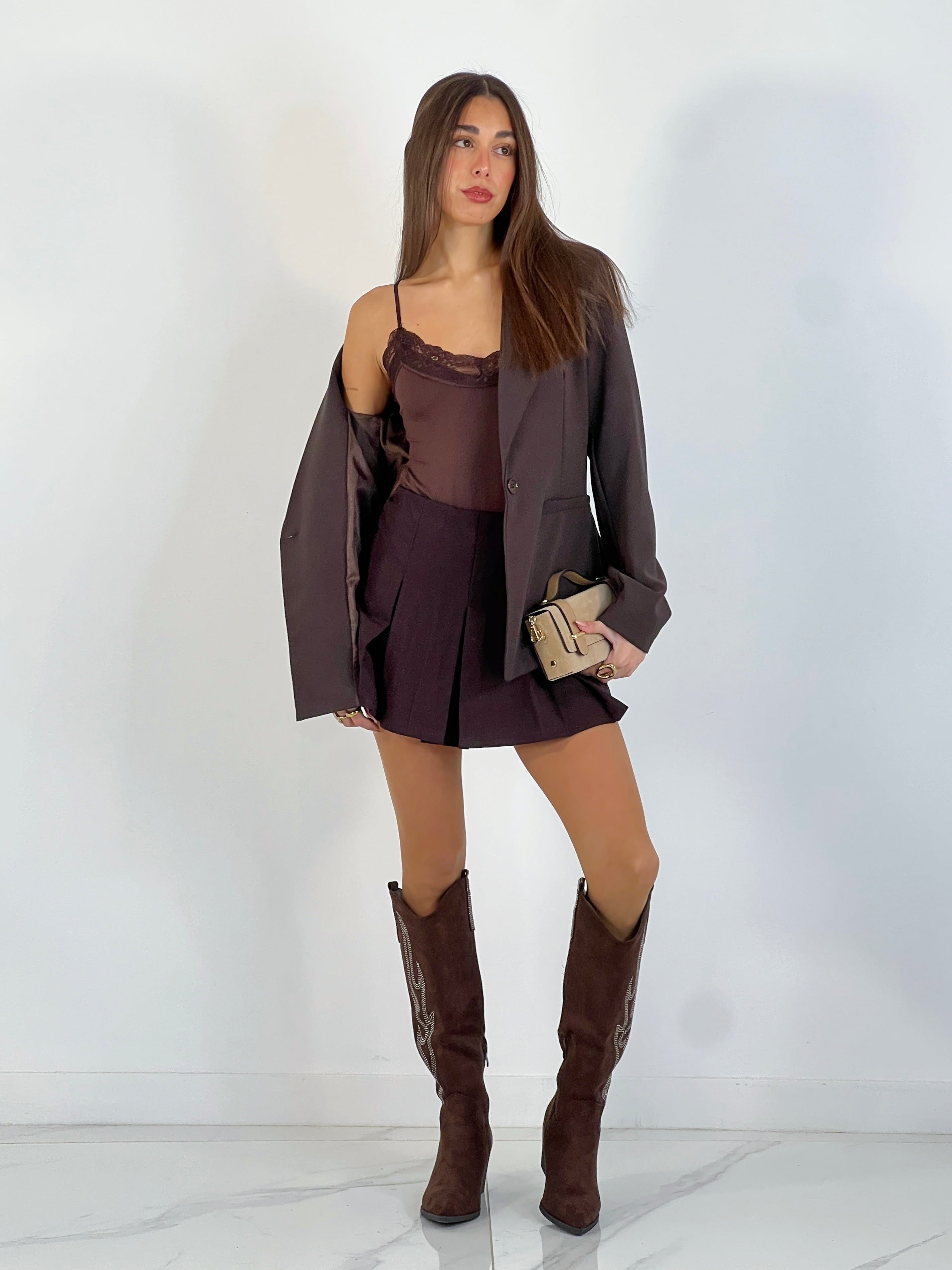 Falda pantalón tablas