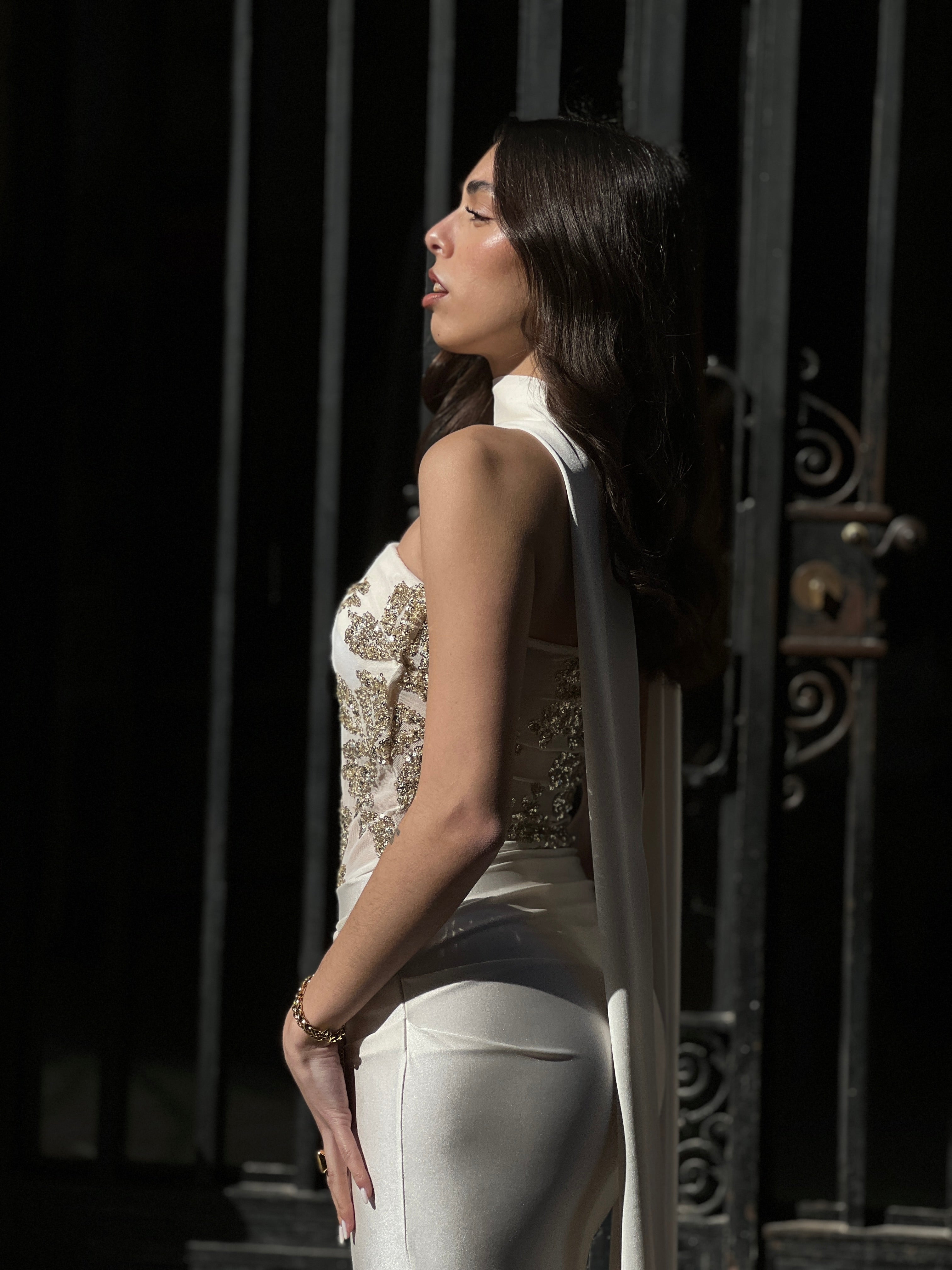 Vestido palabra de honor lentejuela - Zebra&Maduixa®