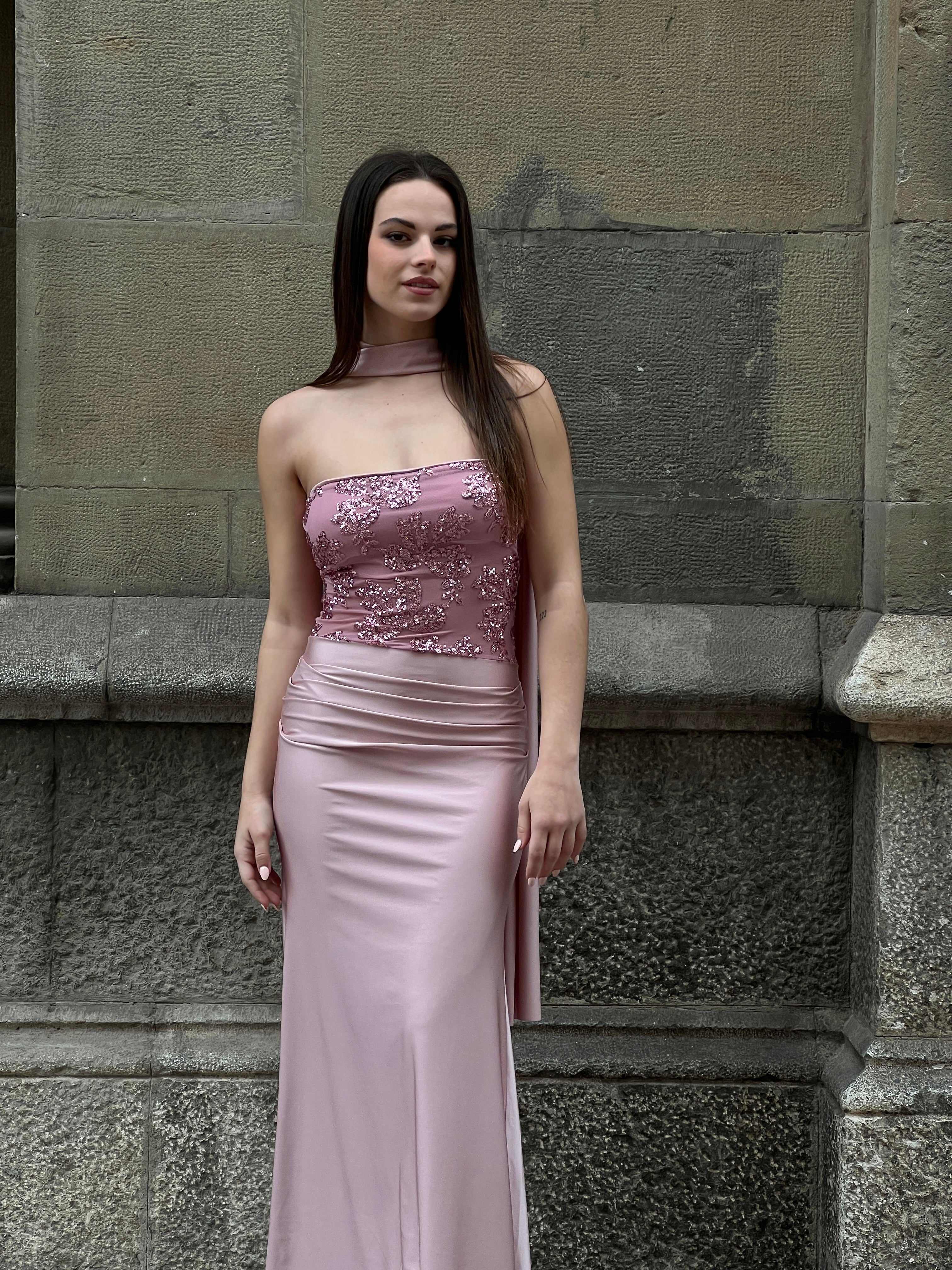 Vestido palabra de honor lentejuela - Zebra&Maduixa®