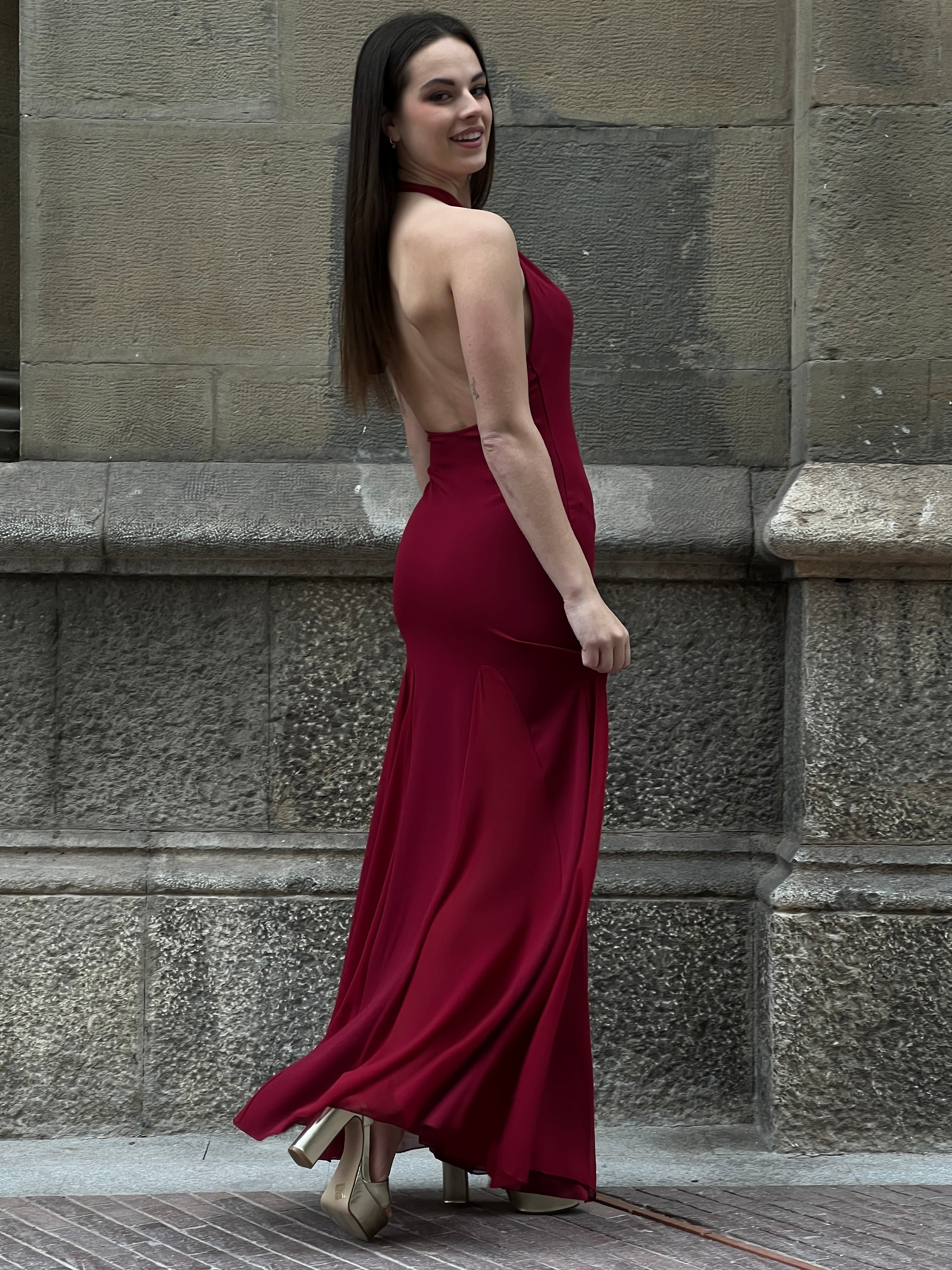 Vestido halter godets - Zebra&Maduixa®