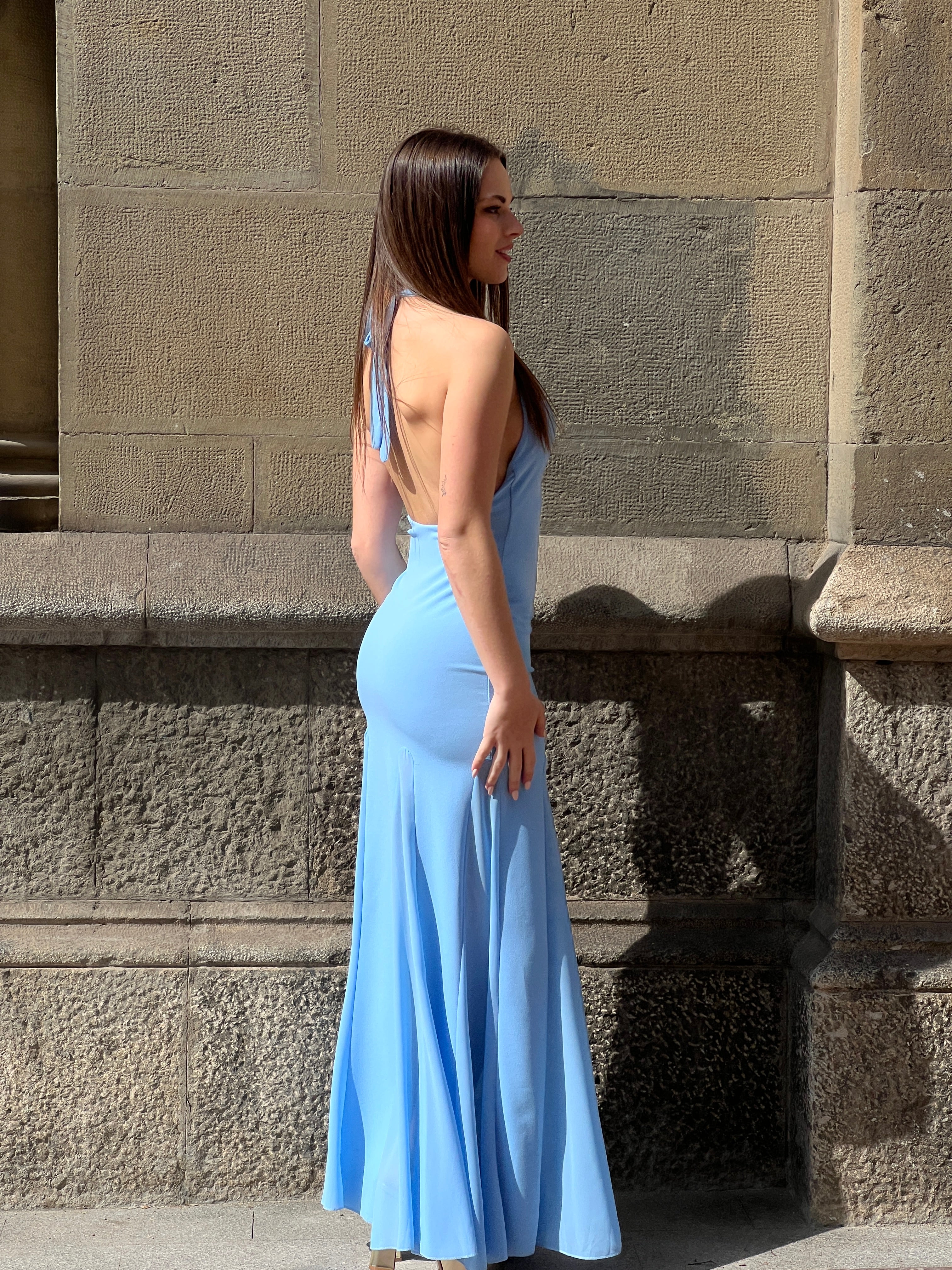 Vestido halter godets - Zebra&Maduixa®