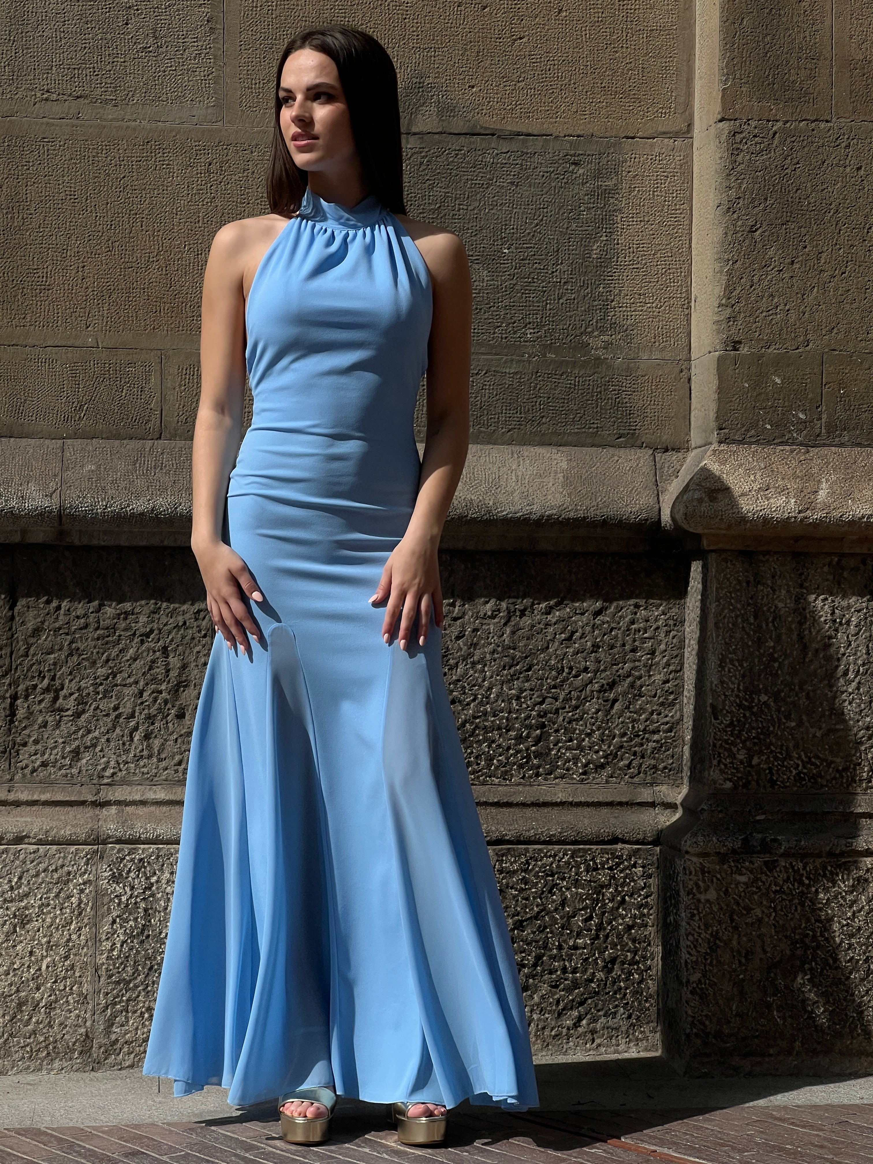 Vestido halter godets - Zebra&Maduixa®