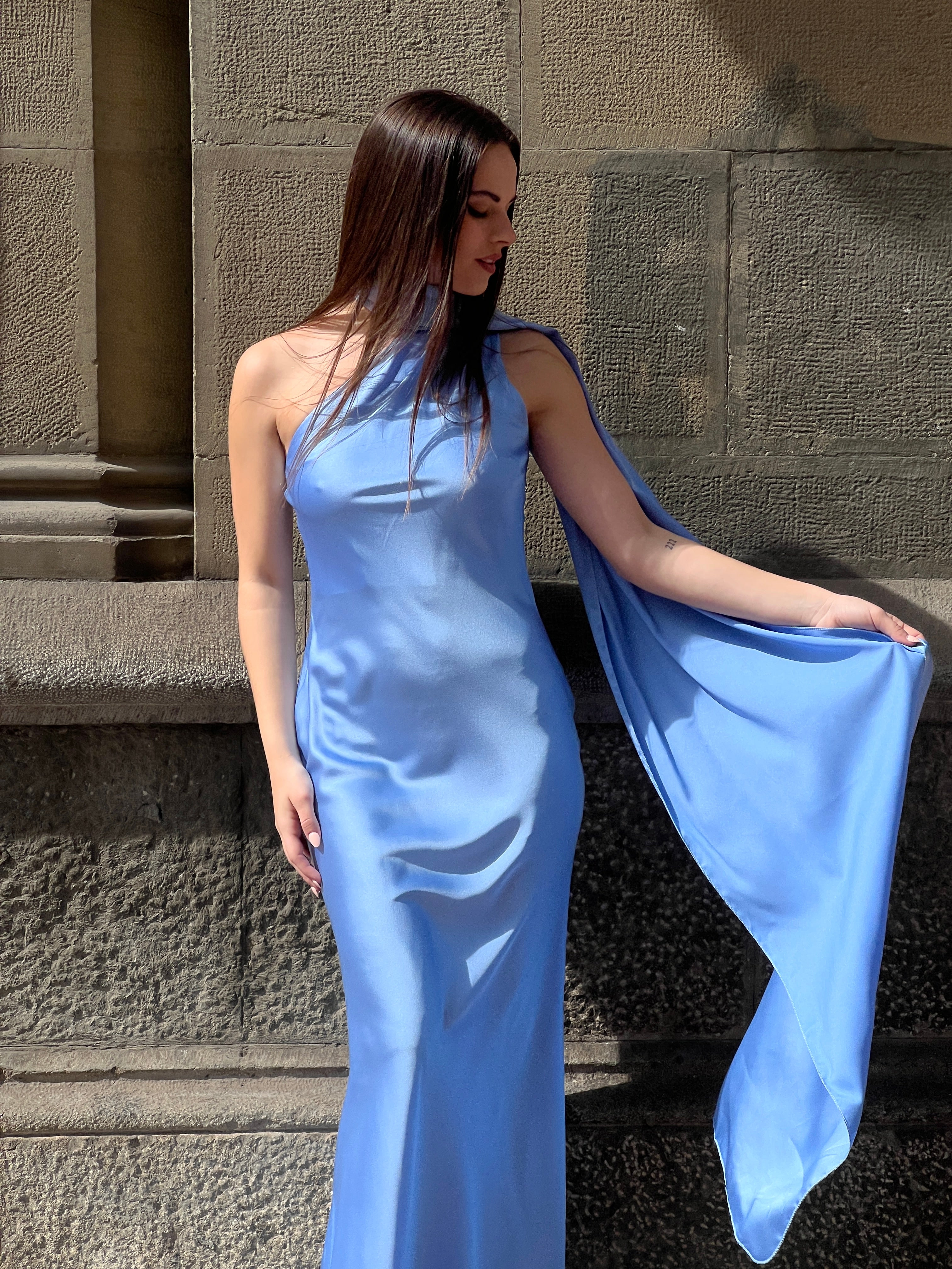 Vestido raso choker Priscila - Zebra&Maduixa®