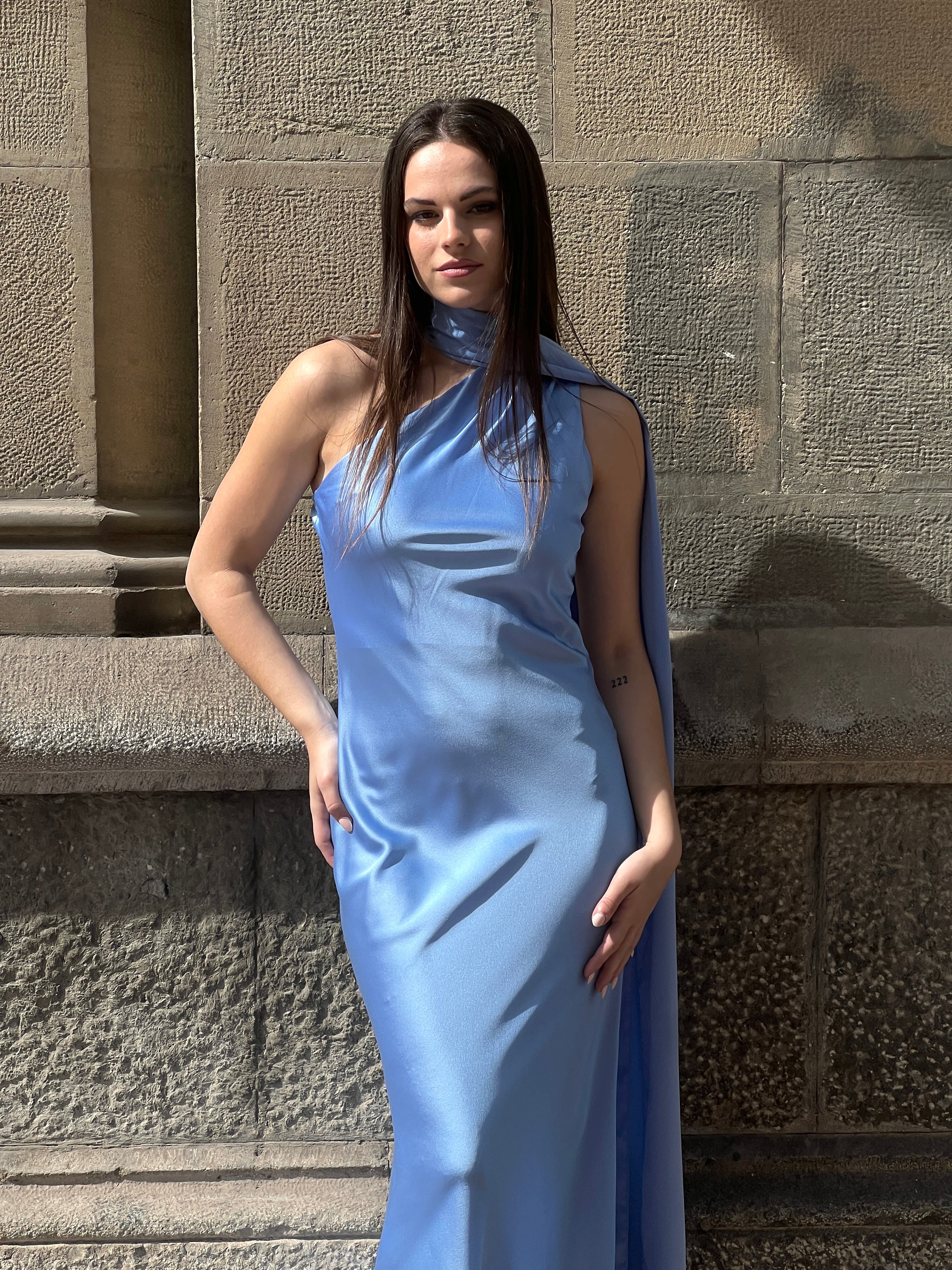 Vestido raso choker Priscila - Zebra&Maduixa®