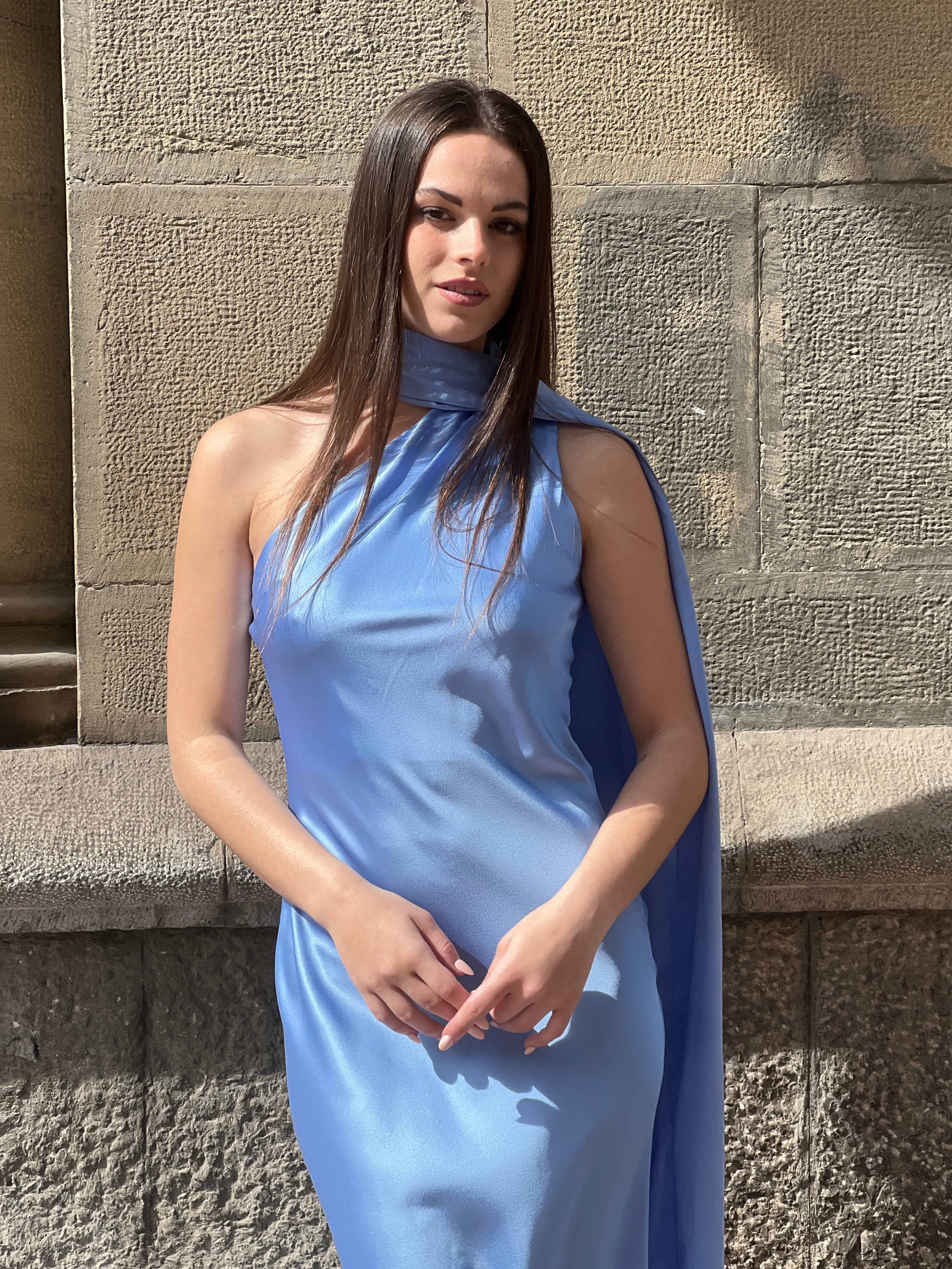 Vestido raso choker Priscila - Zebra&Maduixa®