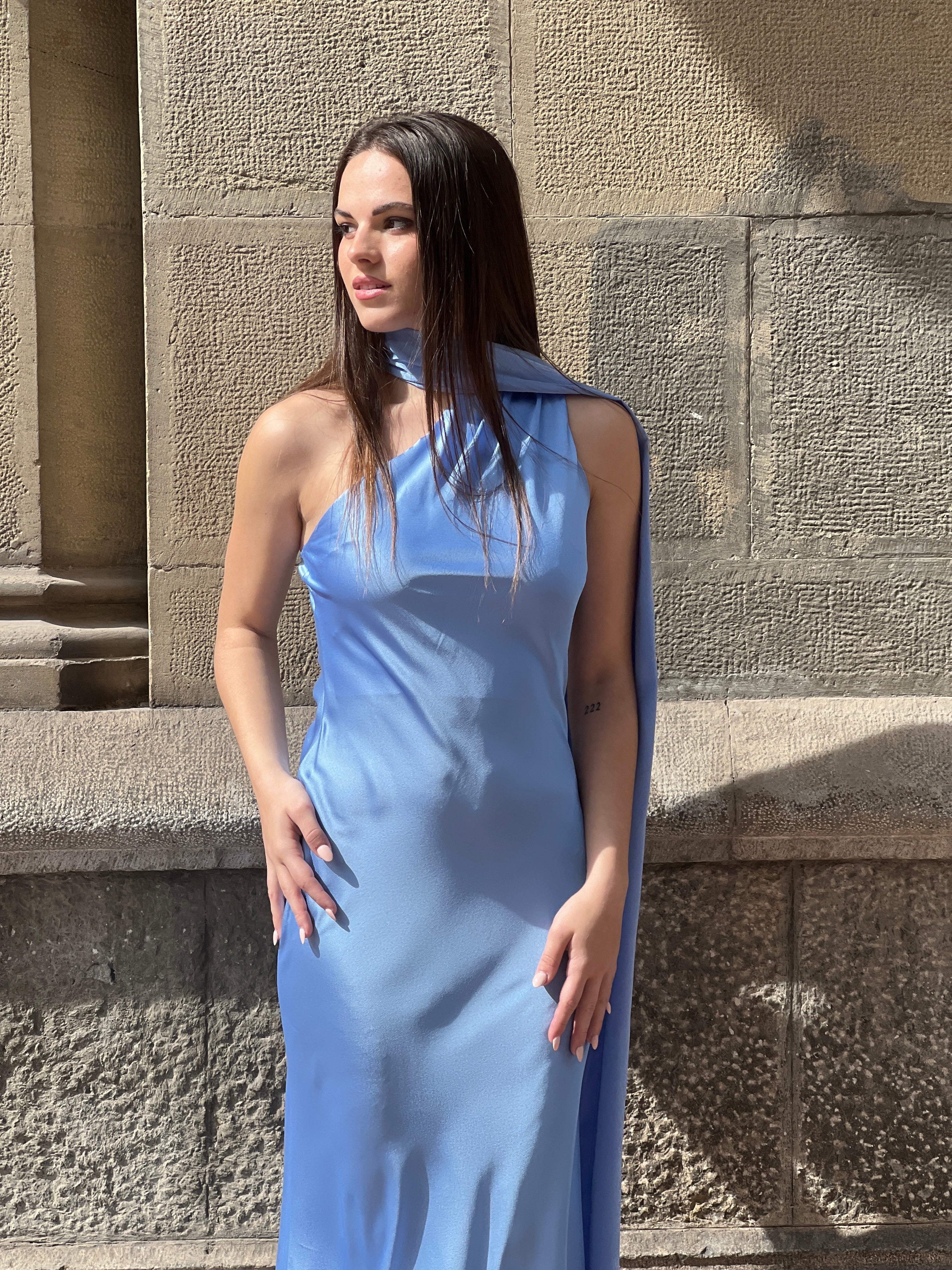 Vestido raso choker Priscila - Zebra&Maduixa®