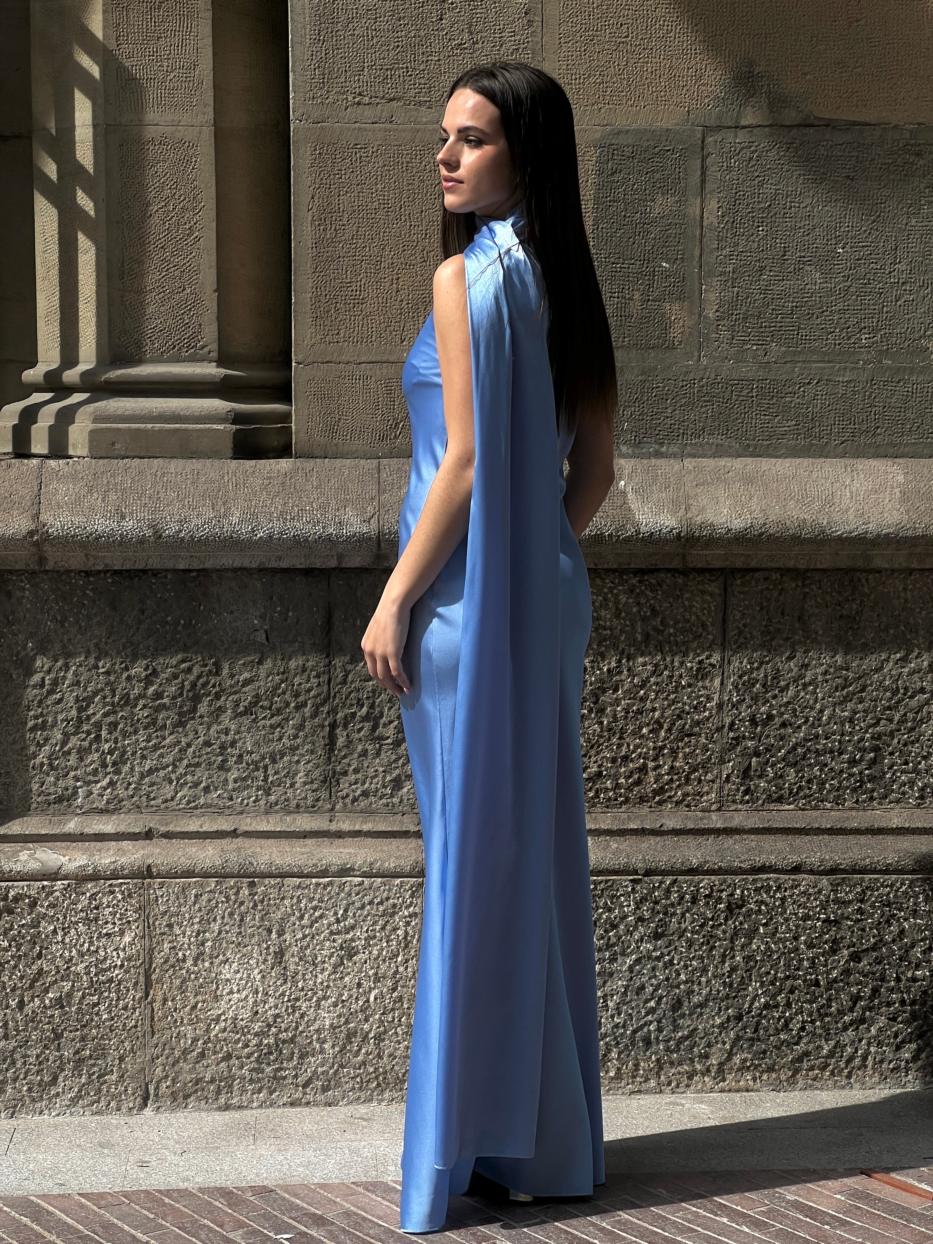 Vestido raso choker Priscila - Zebra&Maduixa®