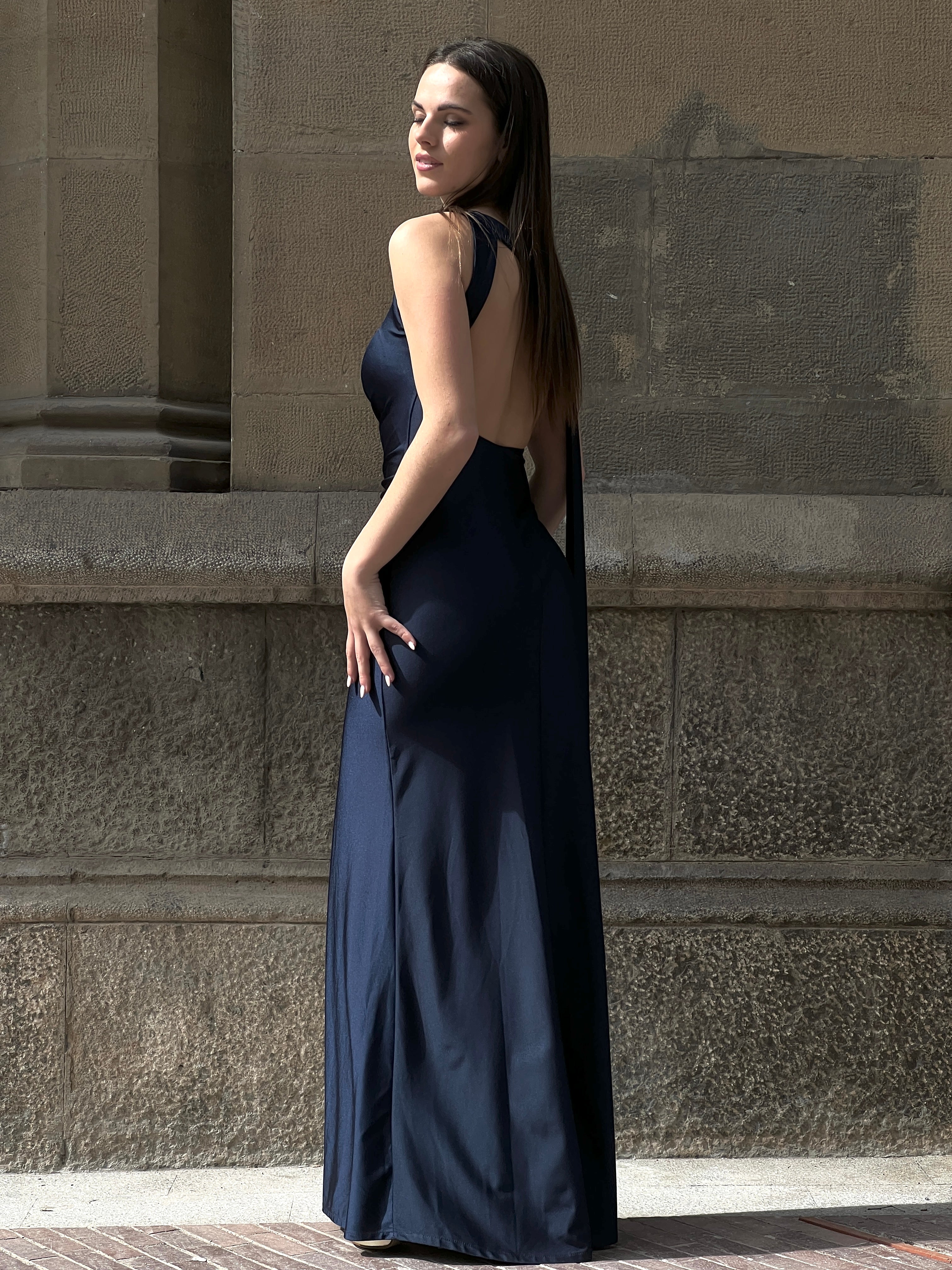 Vestido asimétrico satiando Sidney - Zebra&Maduixa®