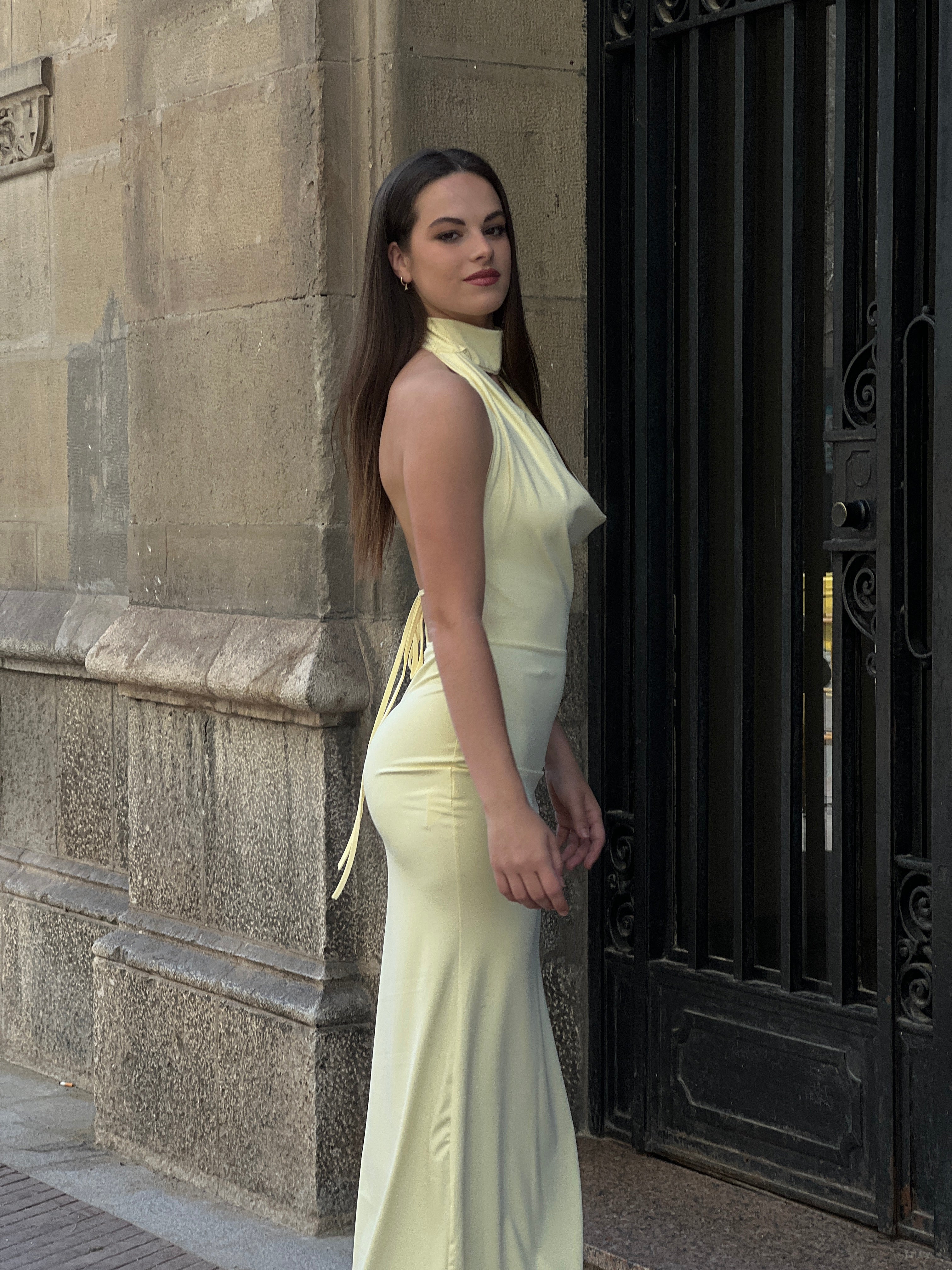 Vestido choker drapeado Alba - Zebra&Maduixa®