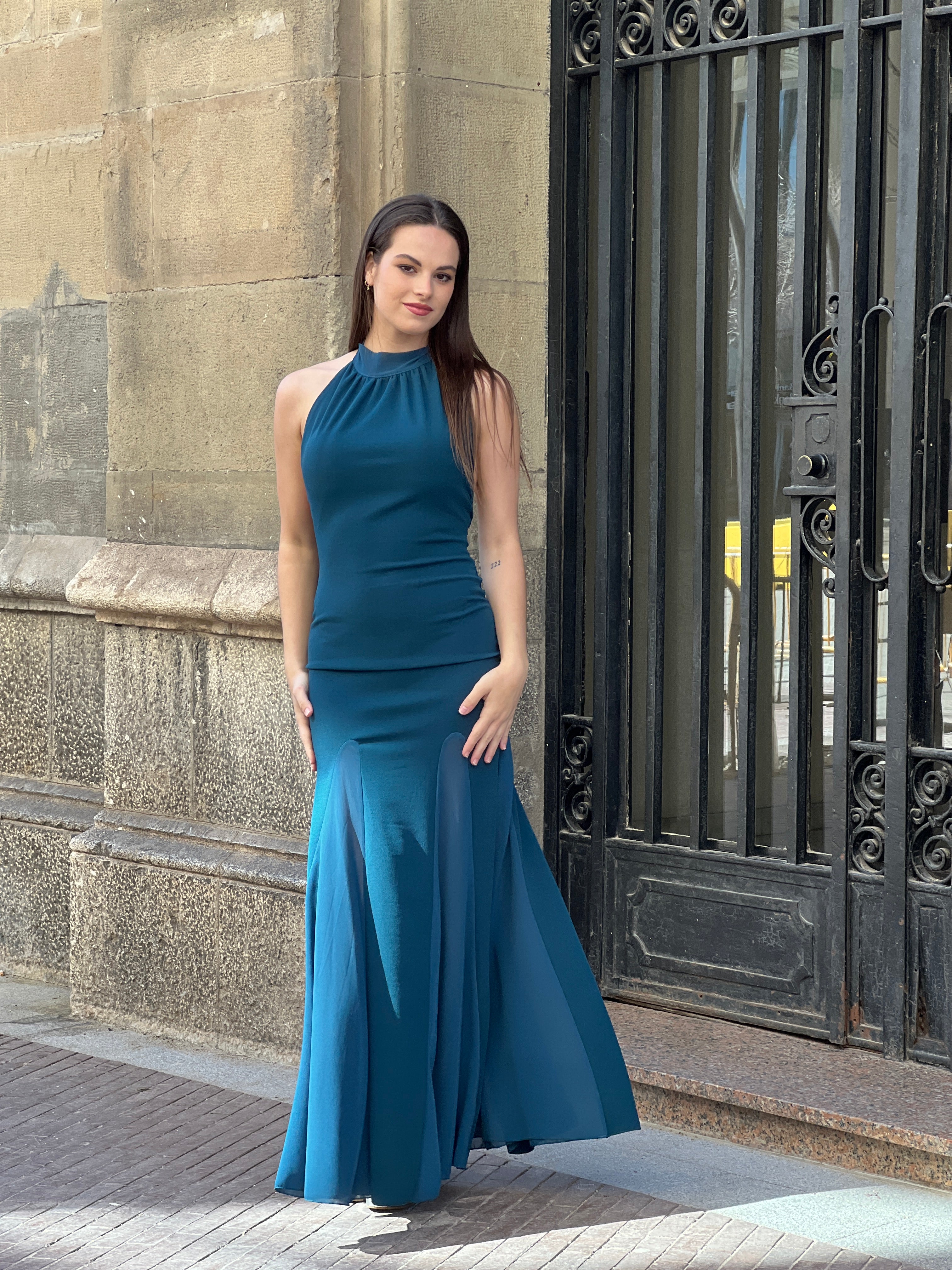 Vestido halter godets - Zebra&Maduixa®