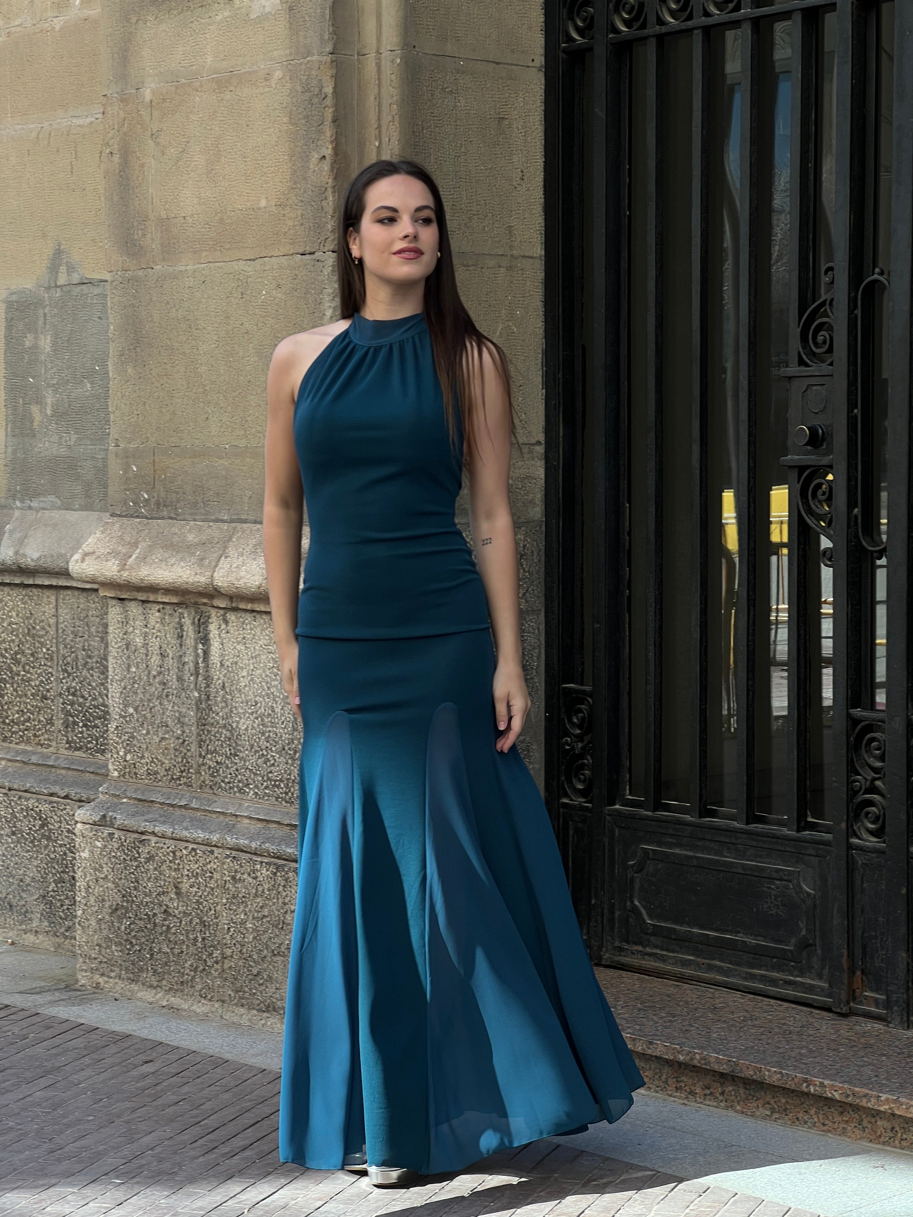 Vestido halter godets - Zebra&Maduixa®