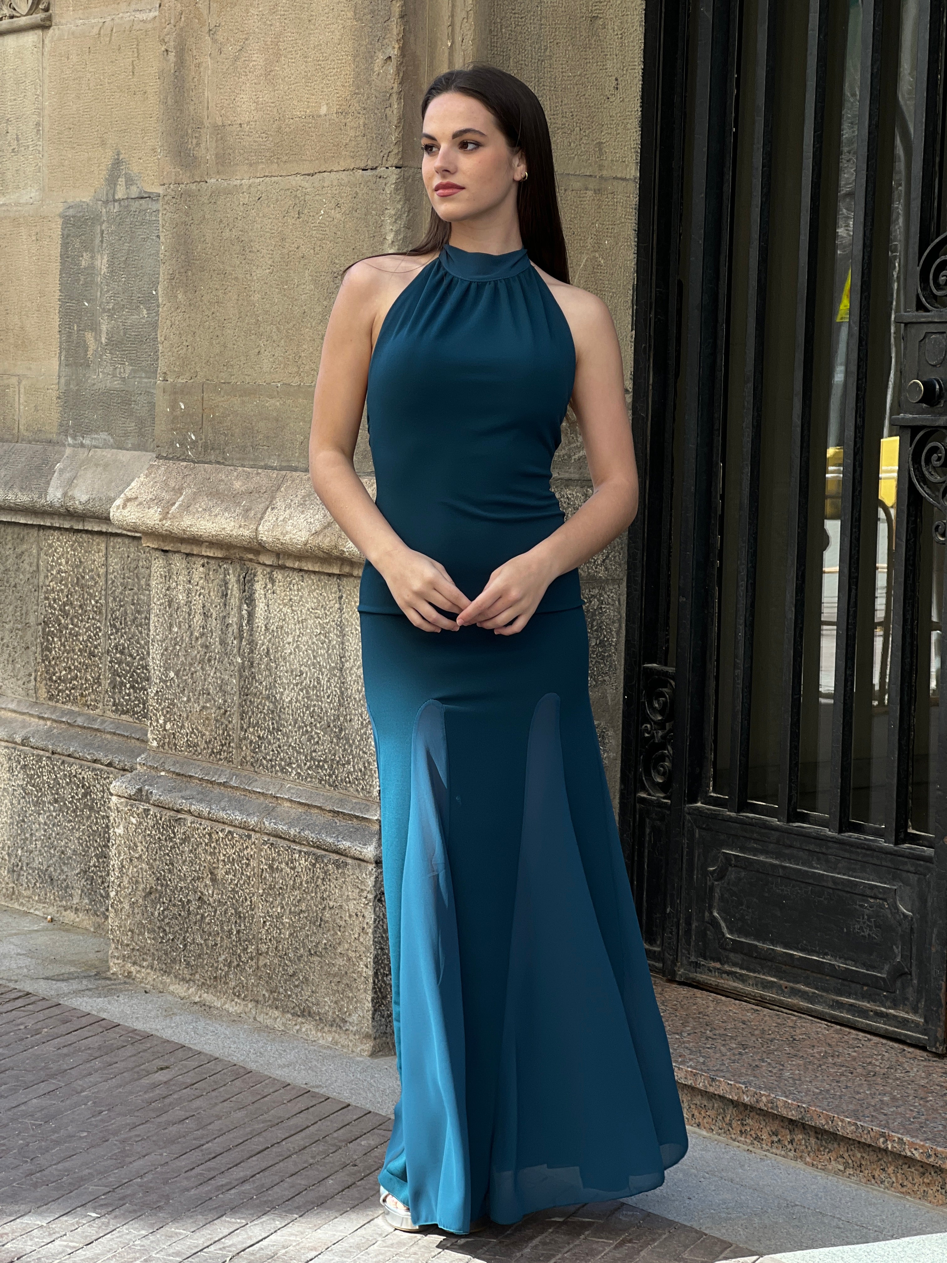 Vestido halter godets - Zebra&Maduixa®