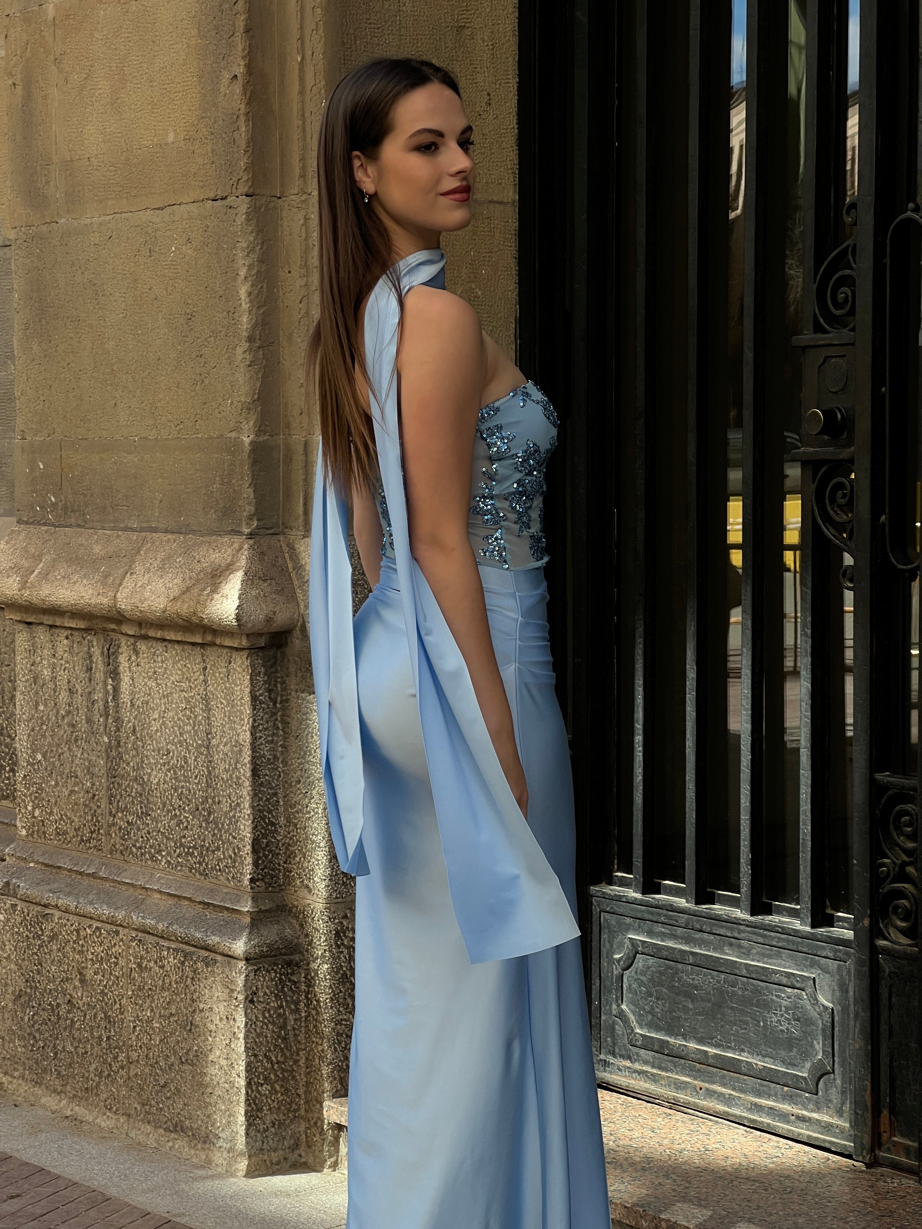 Vestido palabra de honor lentejuela - Zebra&Maduixa®