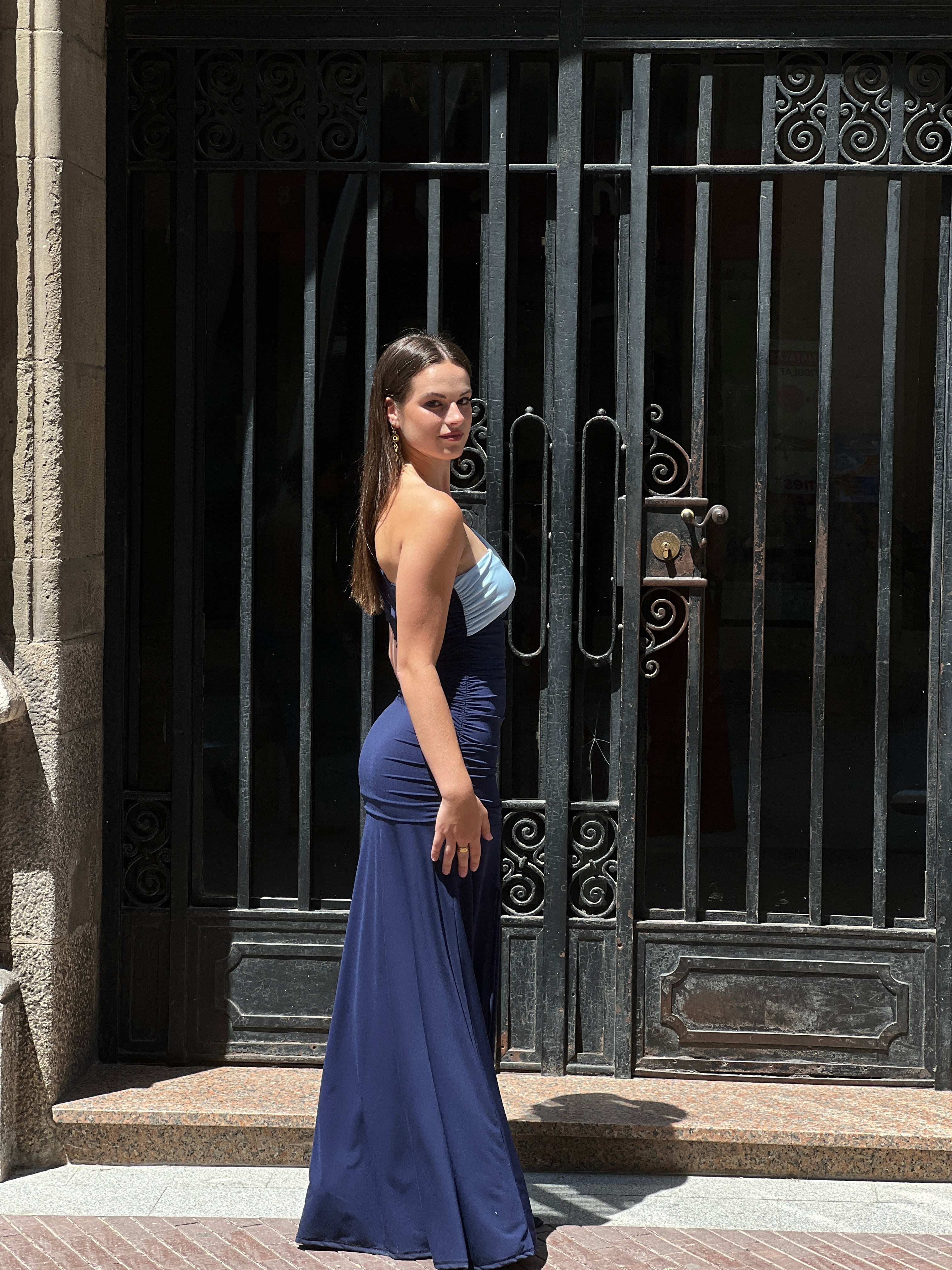 Bianca bicolor dress