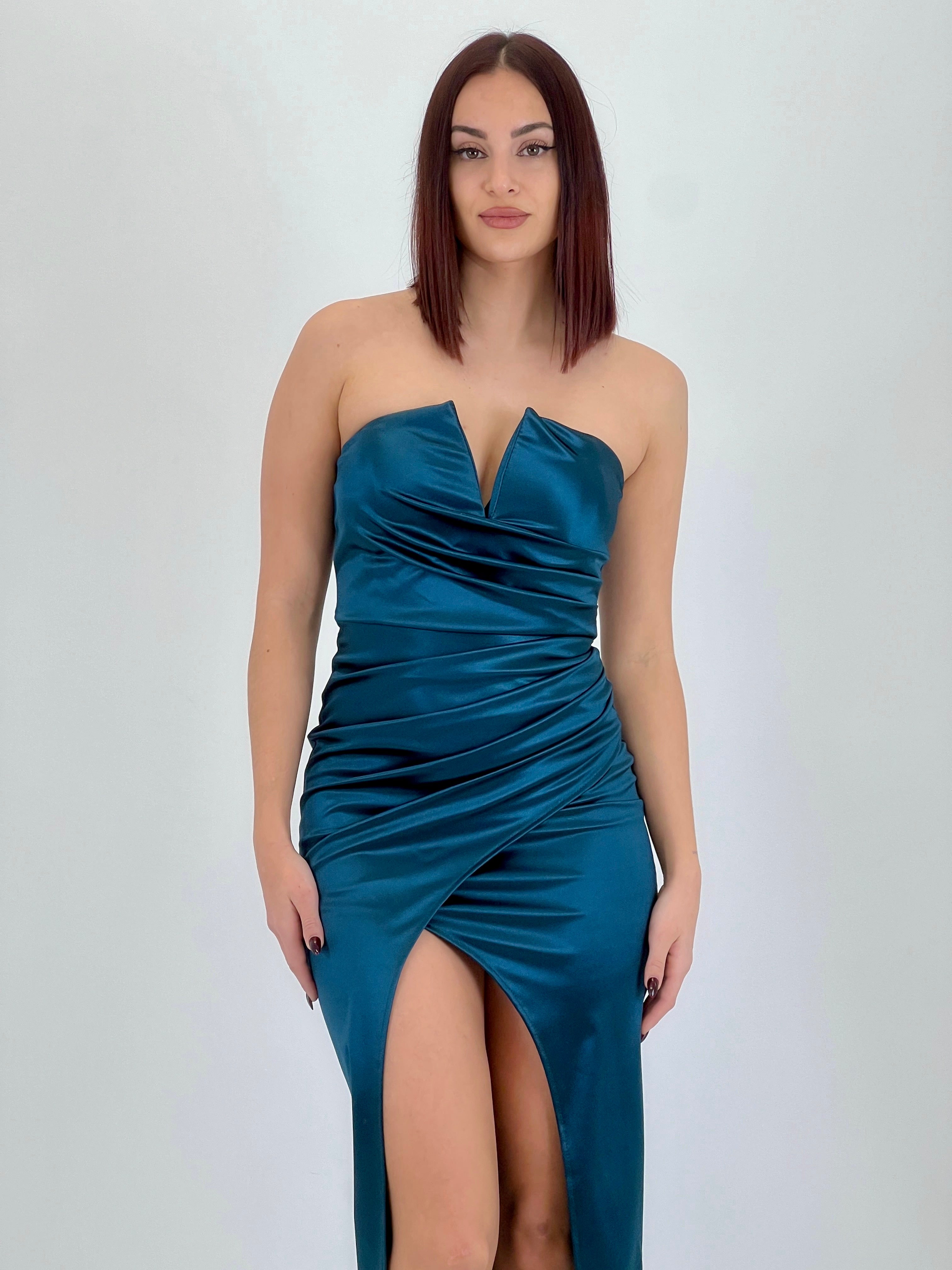 Vestido midi palabra de honor - Zebra&Maduixa®